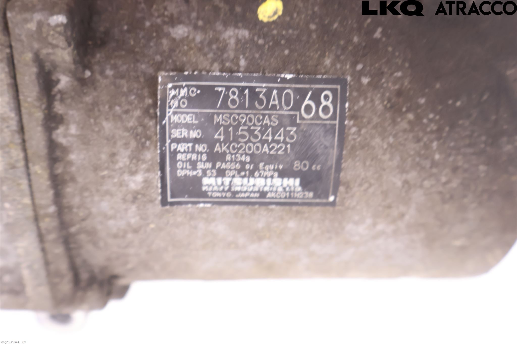 Mitsubishi LANCER 07-14 Varme Ac Kompressor