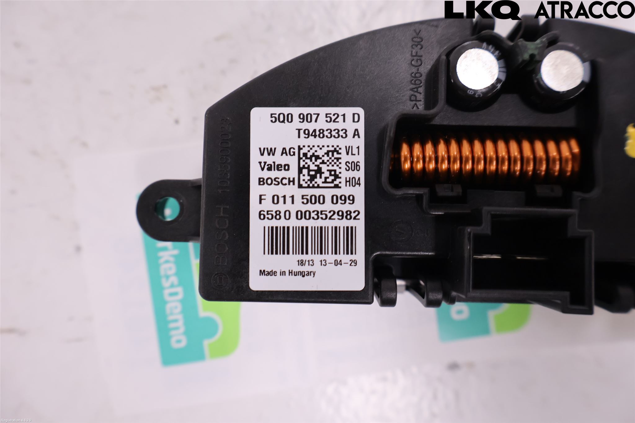 Volkswagen VW GOLF / E-GOLF VII 13-20 Varmeapparat Viftemotstand