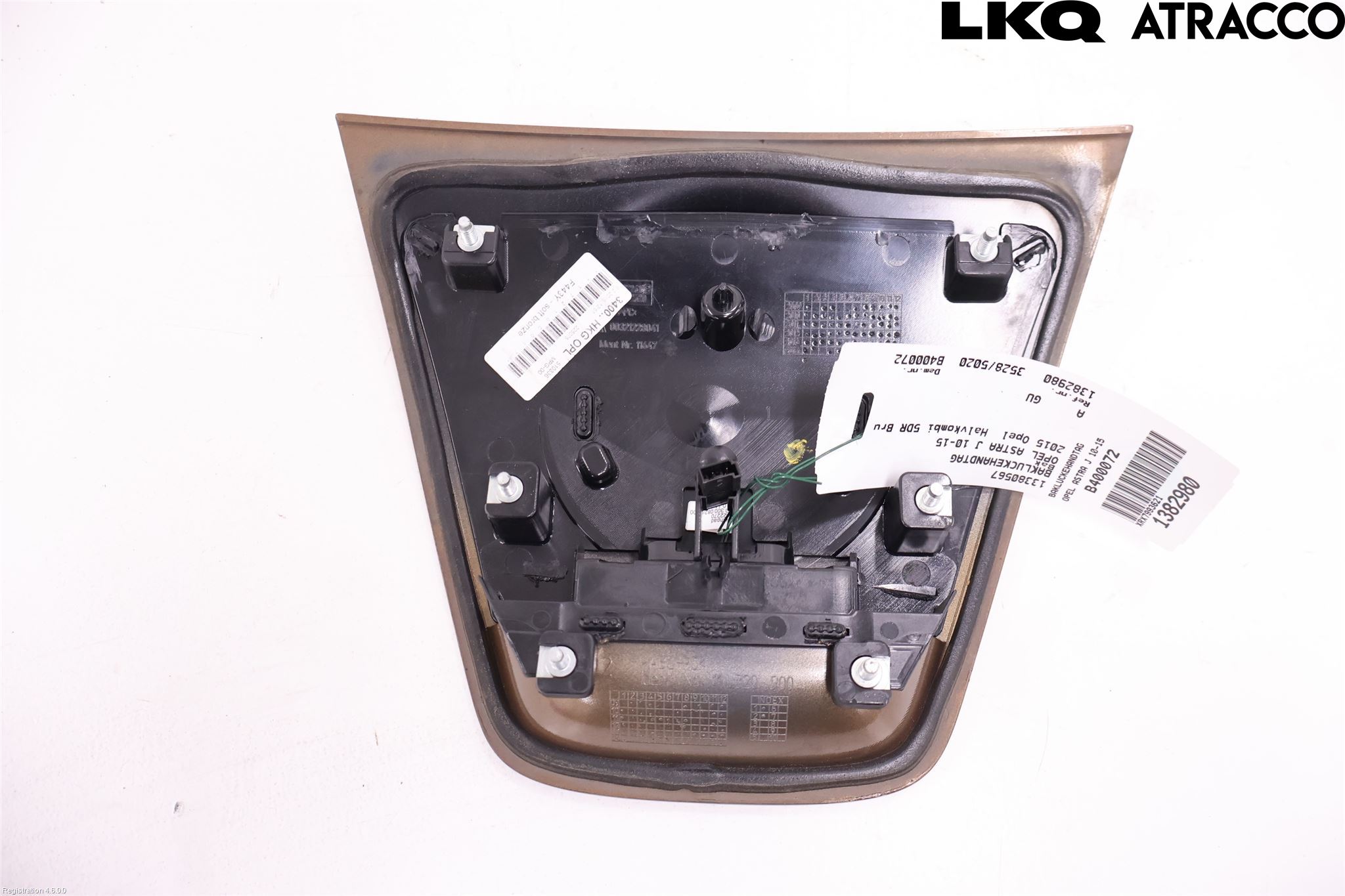 Opel ASTRA J 10-15 Bakluke Handtak Ytre