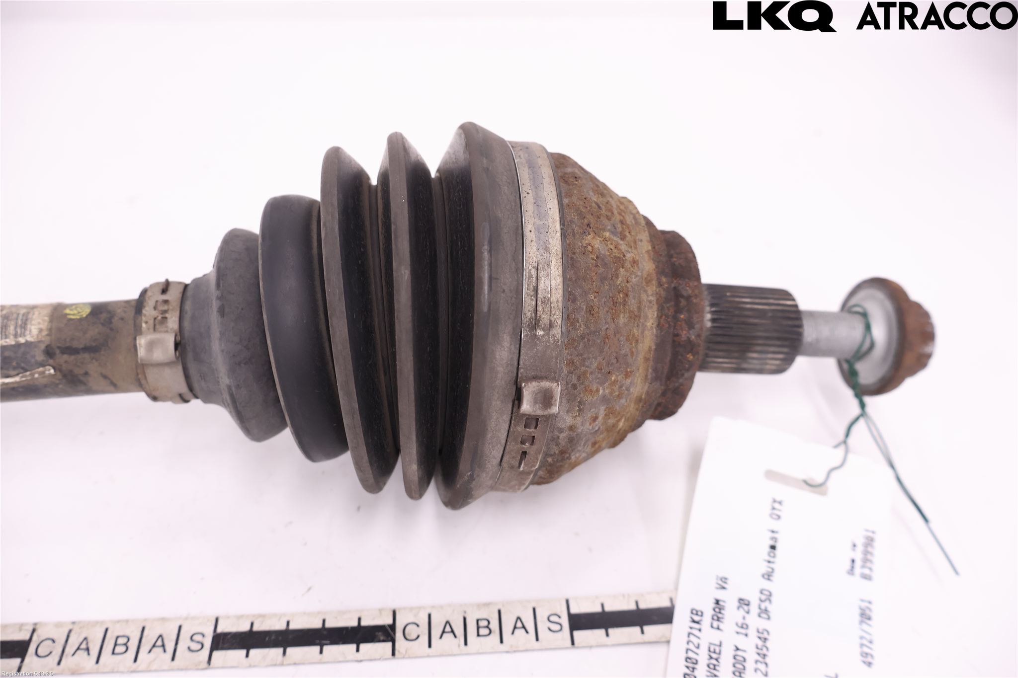 Volkswagen VW CADDY 16-20 Drivaksel Foran Kompl Venstre