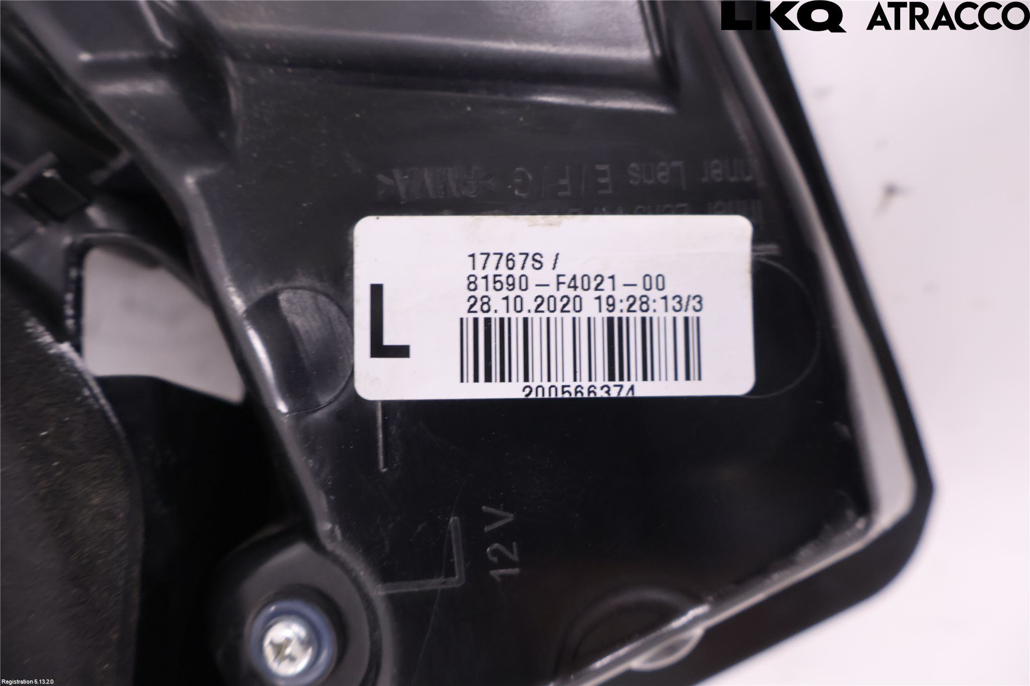Toyota C-HR 16-23 Baklykt Venstre  På Luke(Indre