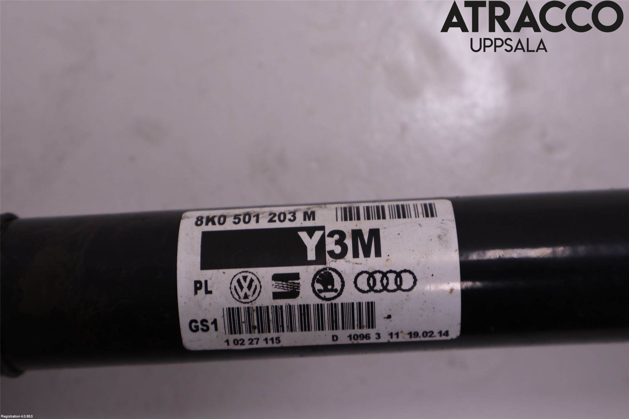 Audi A4 ALLROAD 09-16 Drivaksel Bak Kompl Venstre
