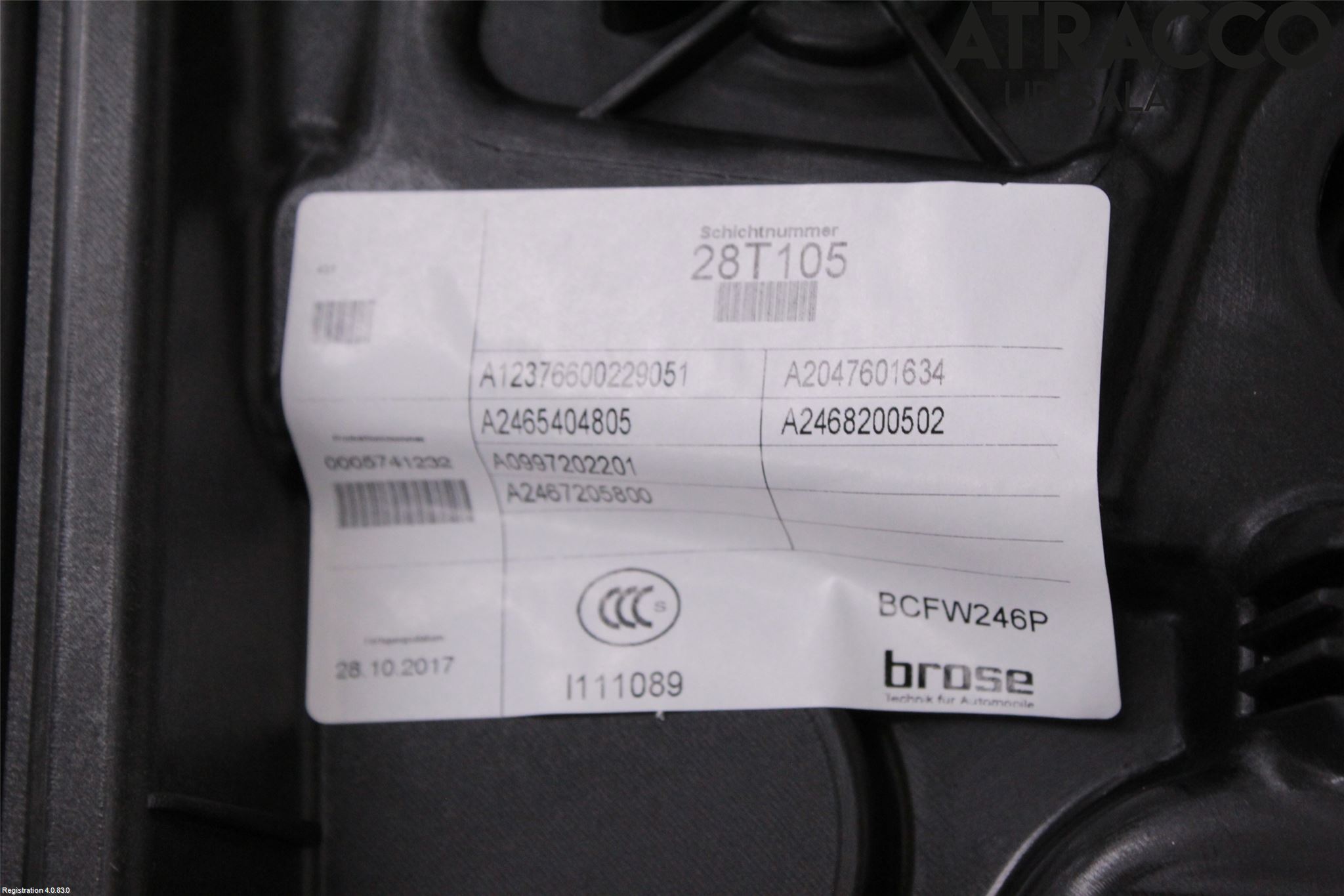 Mercedes-Benz MB B-KLASS (W246/W242) 12-19 Vindusheis El Komp