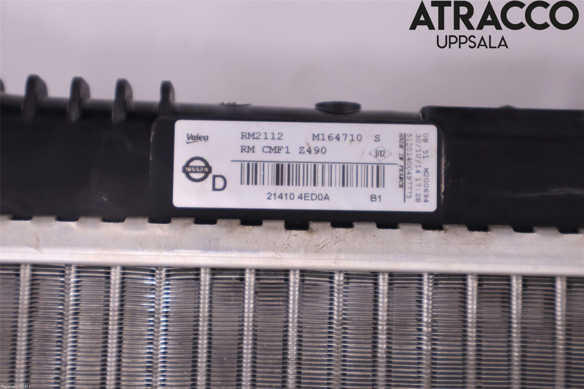 Nissan QASHQAI 14-17 Radiator Manuell