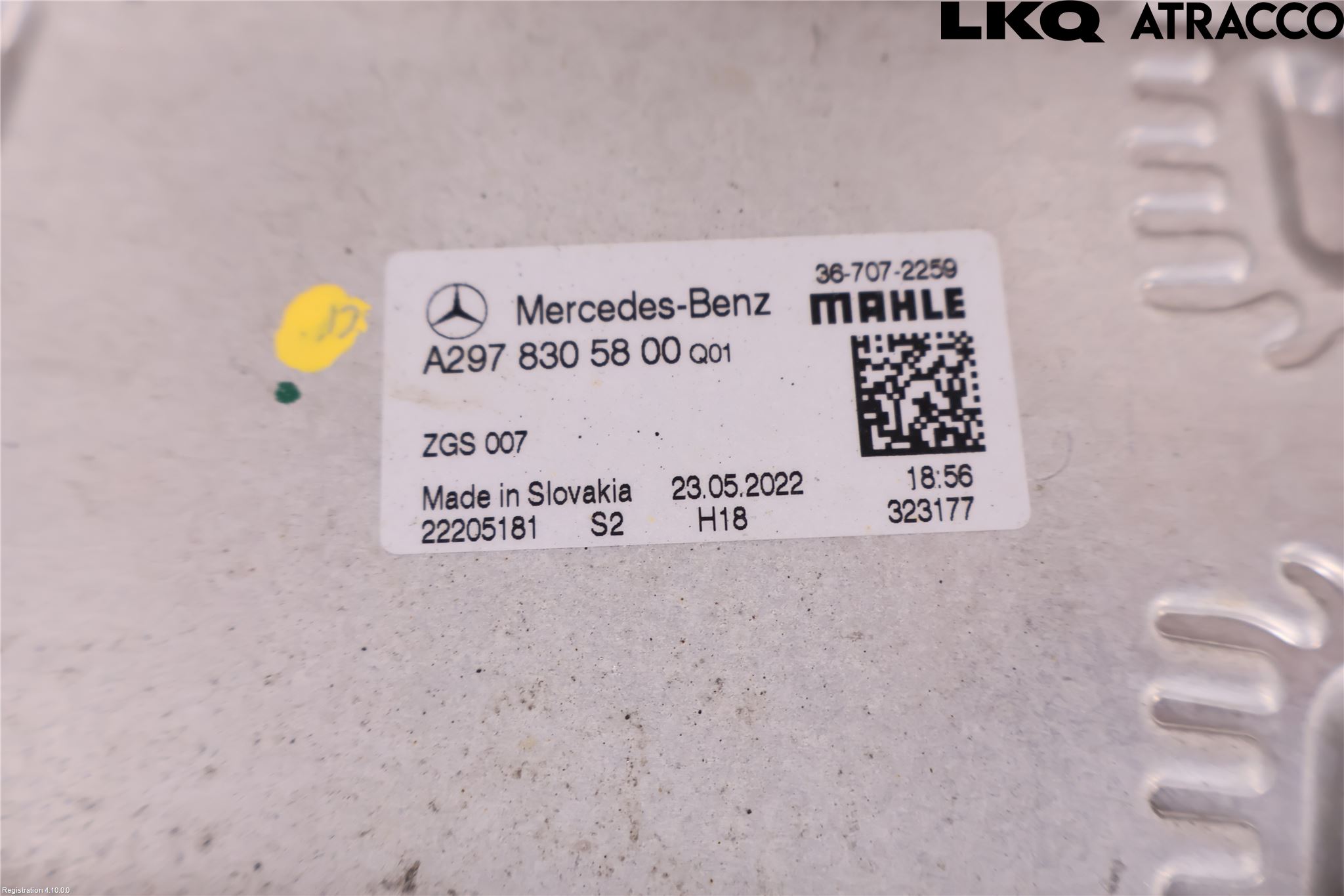 Mercedes-Benz MB EQE (V295) 22- Varme Ac Fordamper (Inni Bilen