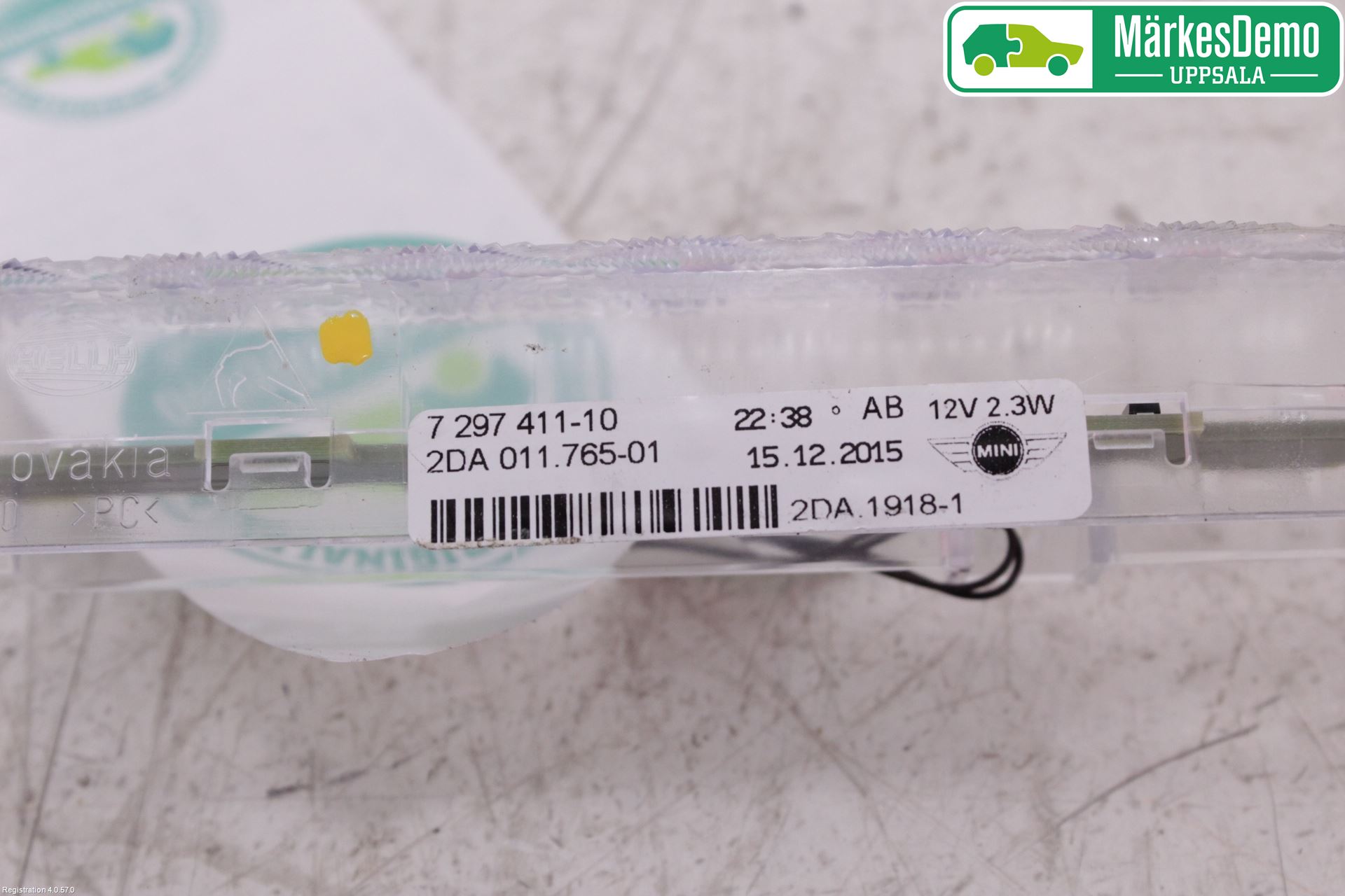 Mini ONE/COOPER 3DR F56 14-24 Bremselys Bakrute