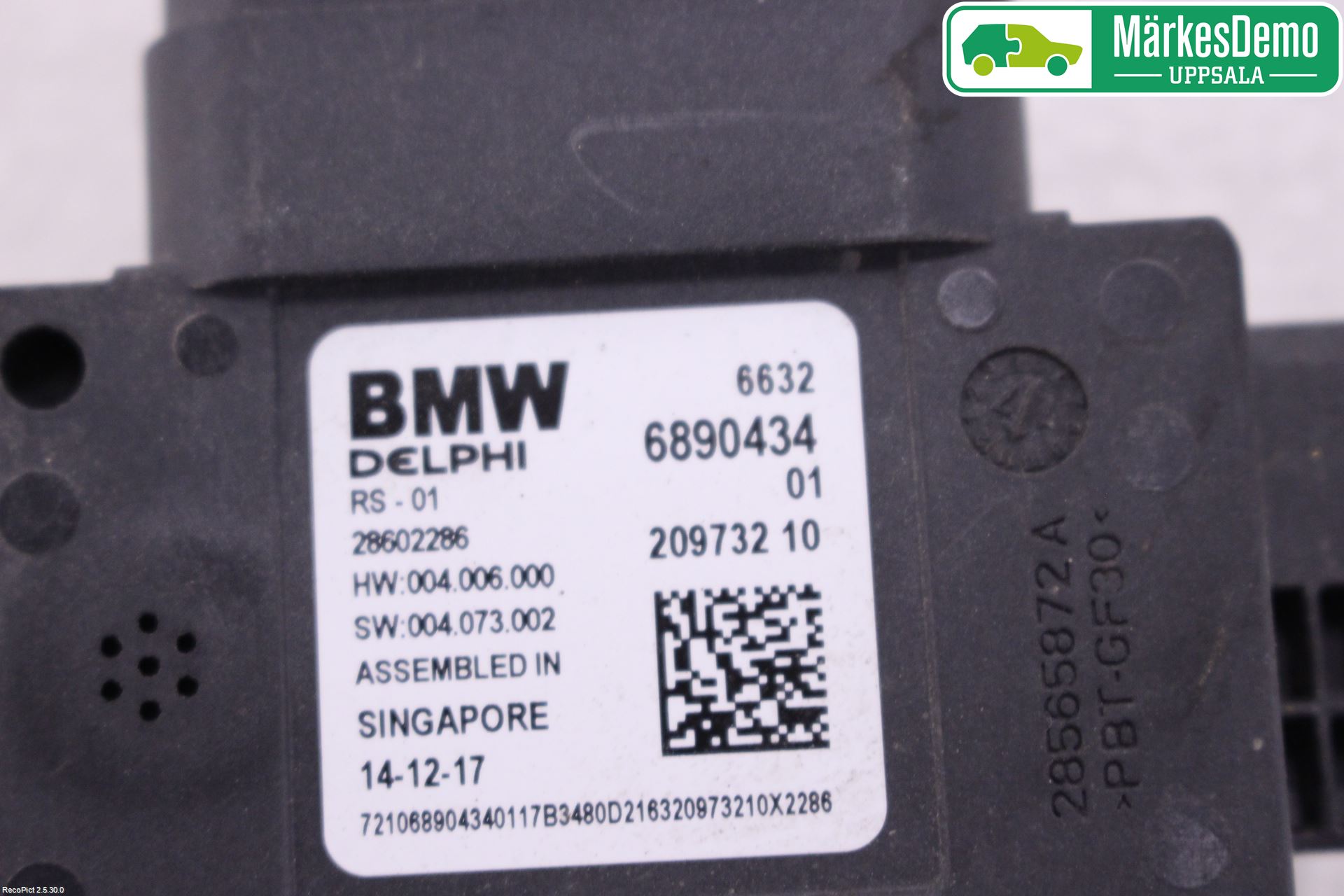 BMW 5 G30/G31/F90 17-23 Sensor Kollisjonsbeskyttelse