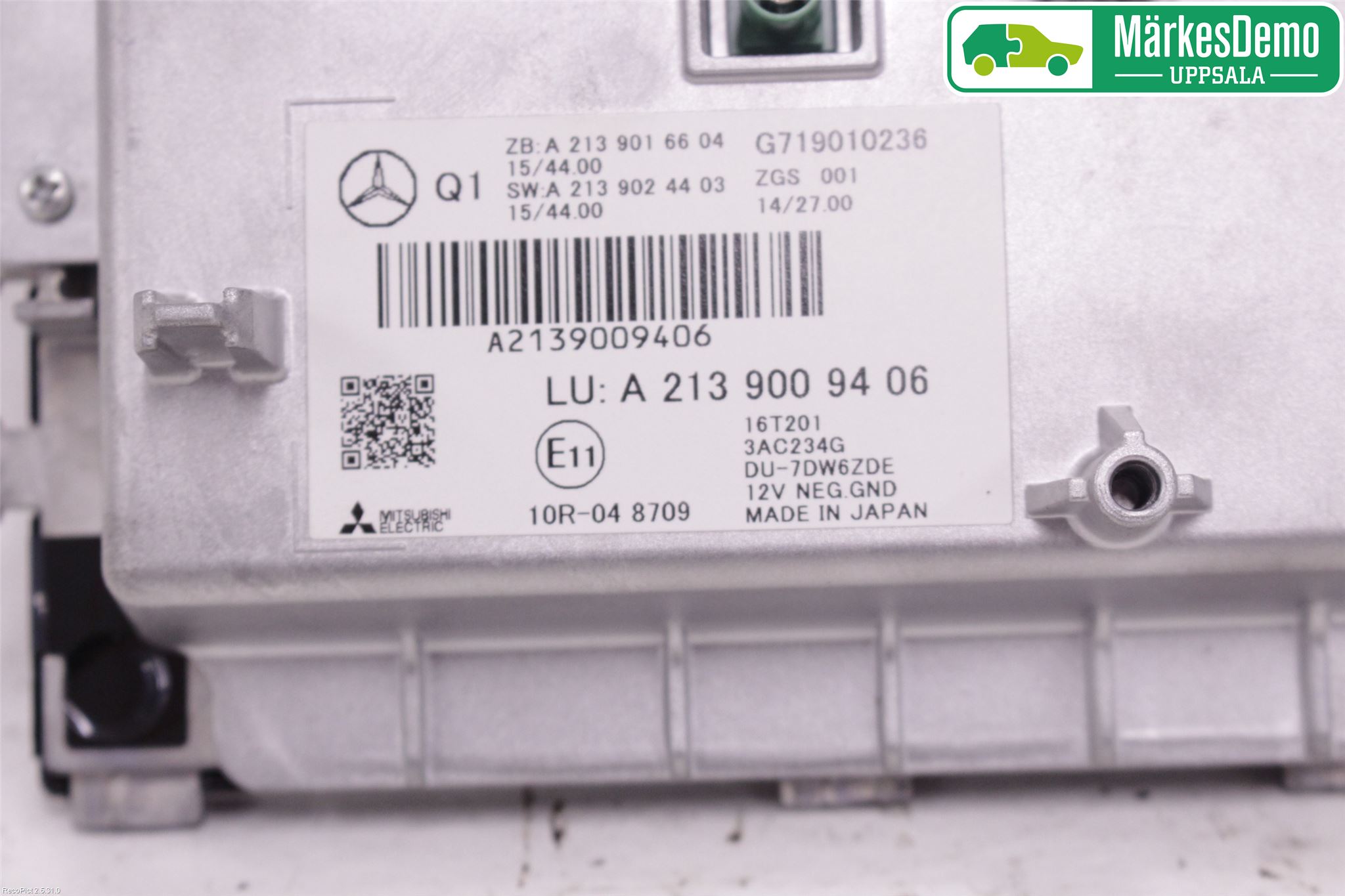 Mercedes-Benz MB E-KLASS (W213) 16-23 Instr Skjerm Dvd-Gps-Ac-Tlf