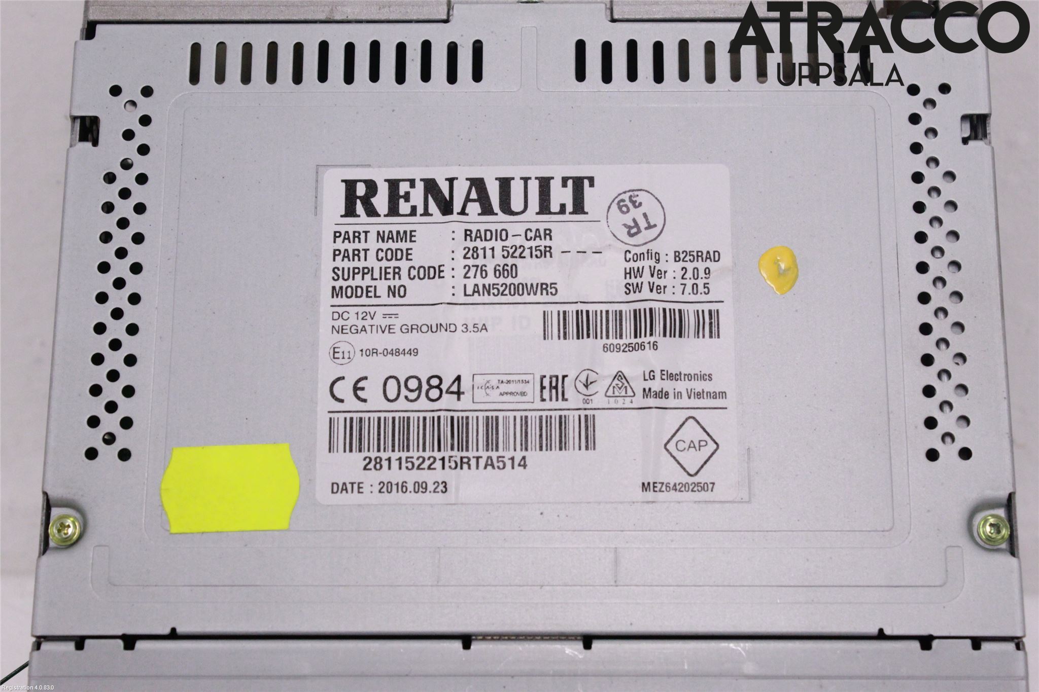 Dacia SANDERO/STEPWAY 13-20 Stereo Radio Med Cd