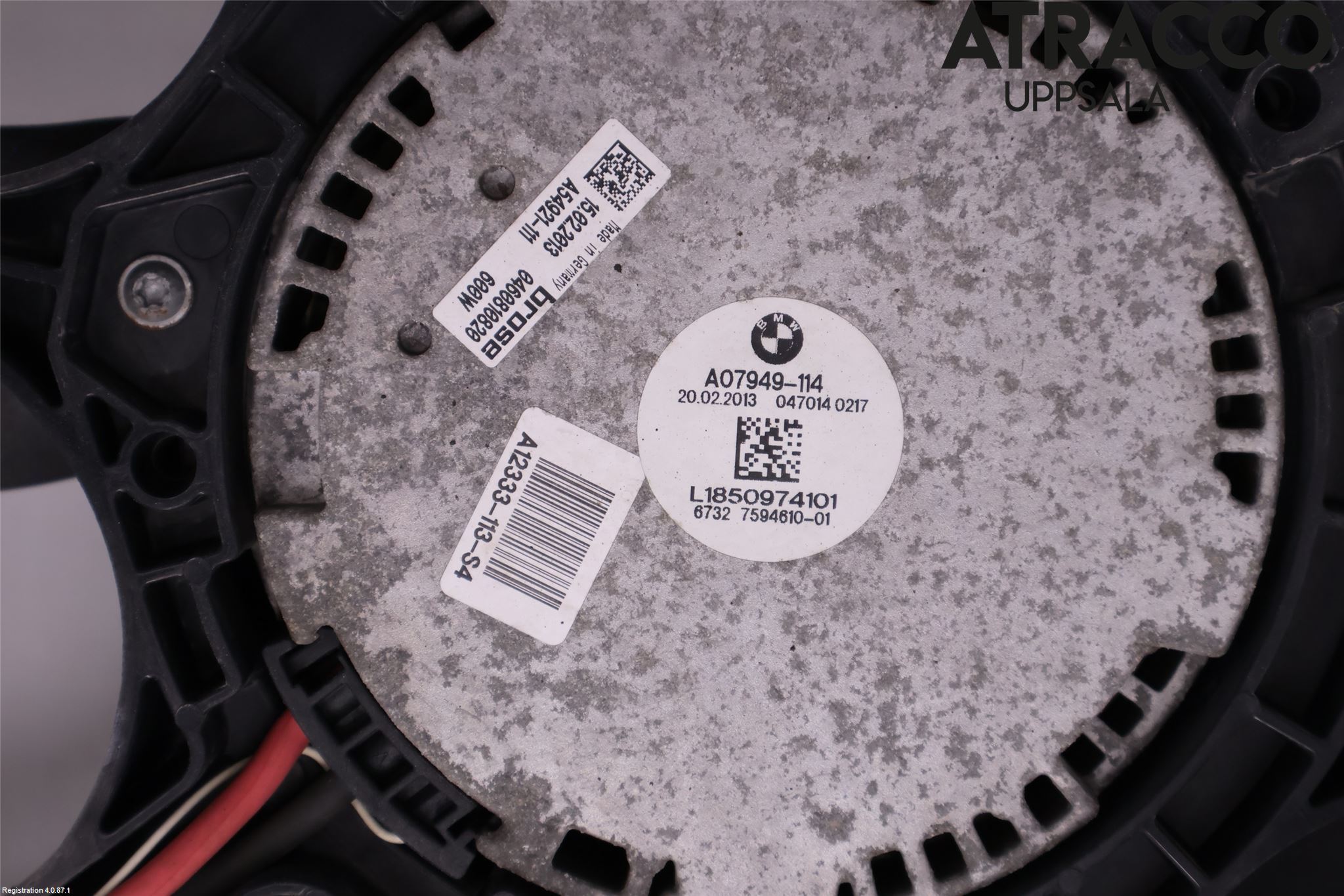 BMW 5 F10/F11/F18 09-17 Kjølevifte Elektrisk