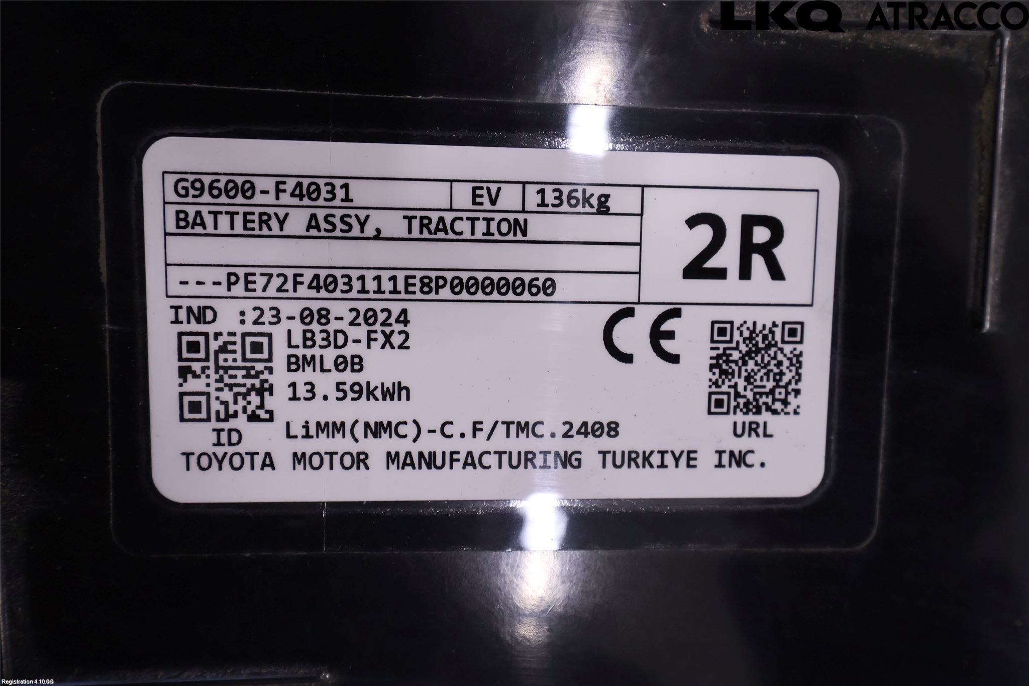 Toyota C-HR 24- Hybrid Batteri