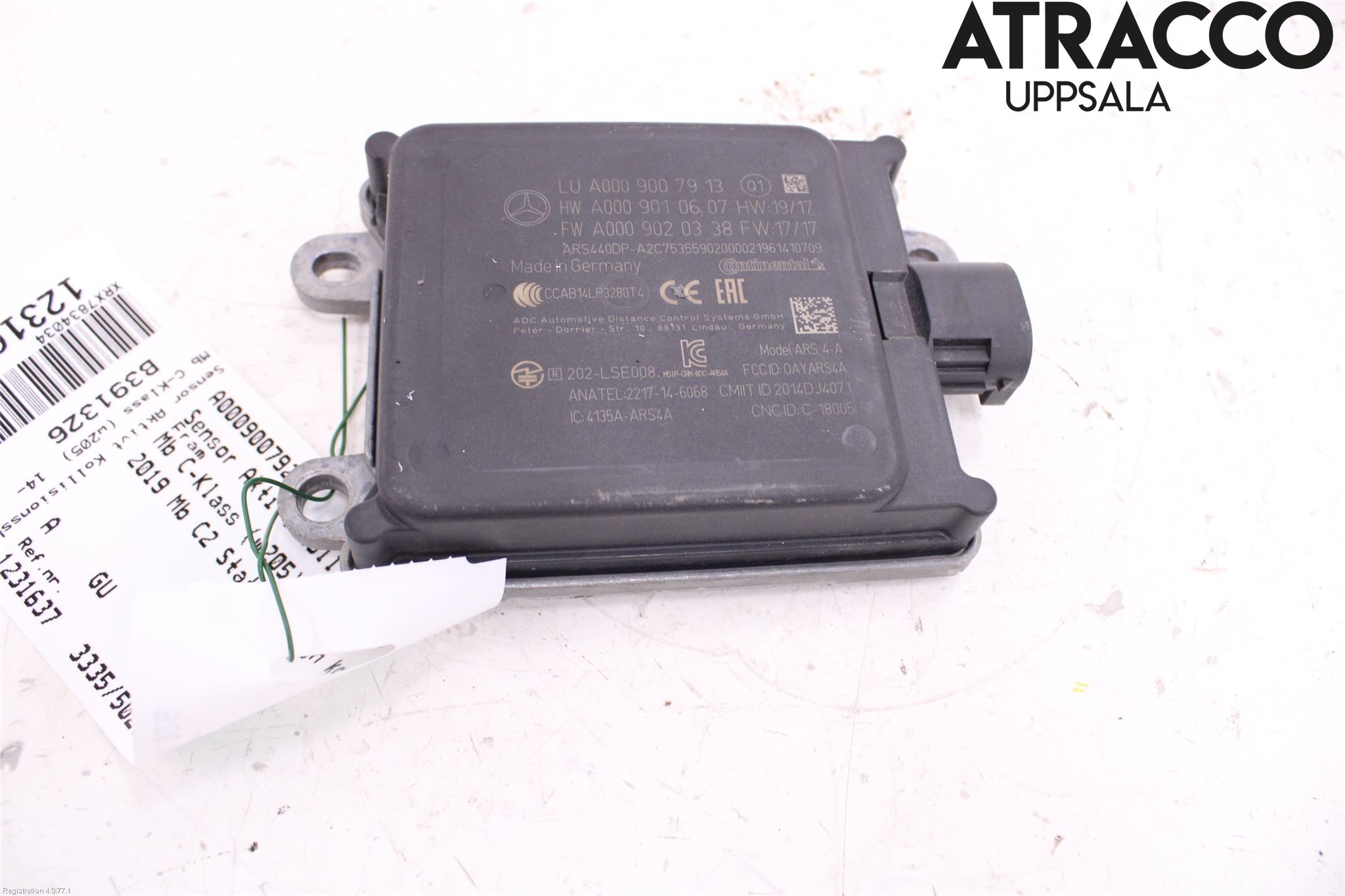 Mercedes-Benz MB C-KLASS (W205) 14-21 Sensor Kollisjonsbeskyttelse