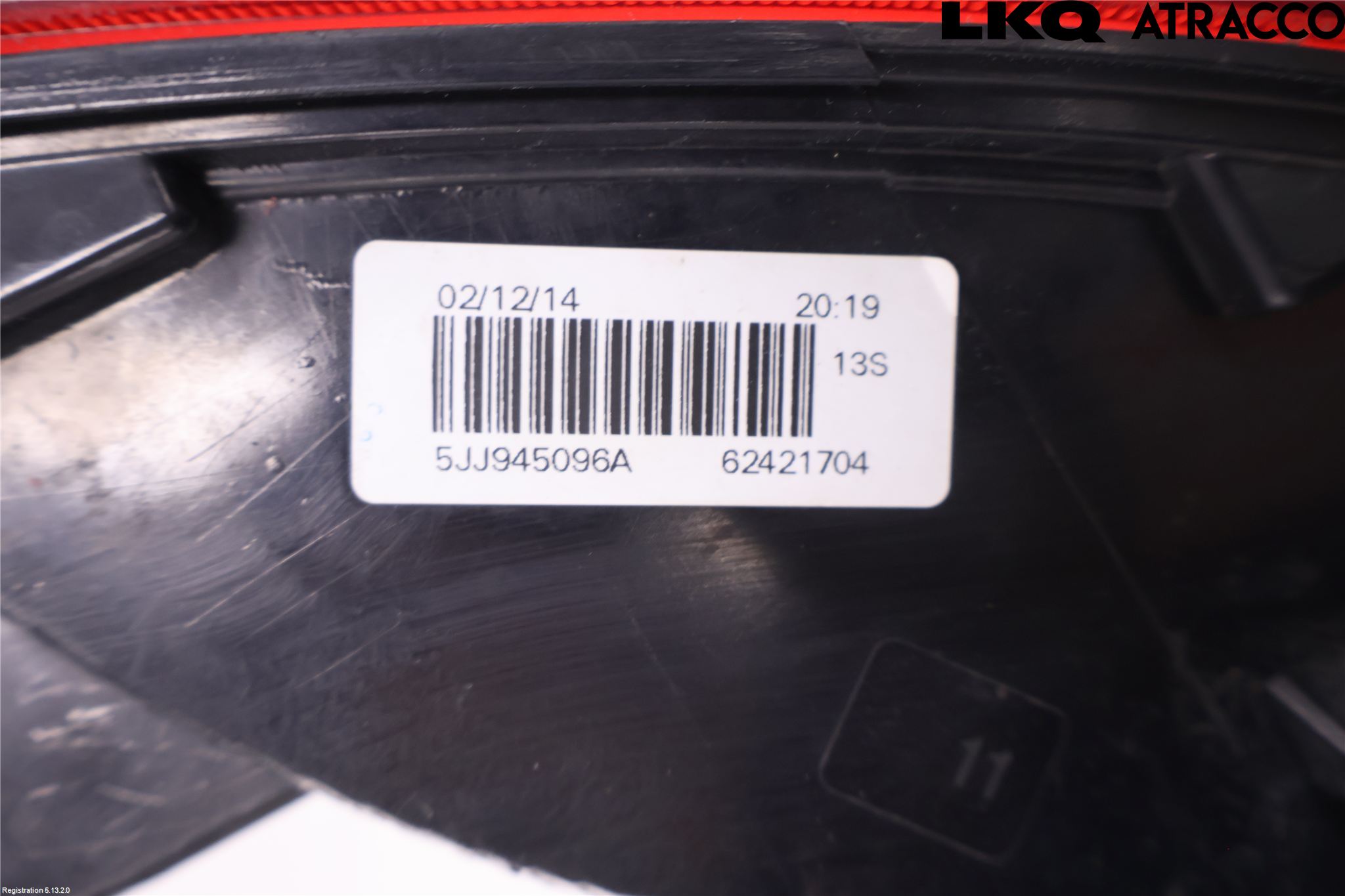 Skoda RAPID Baklykt Høyre