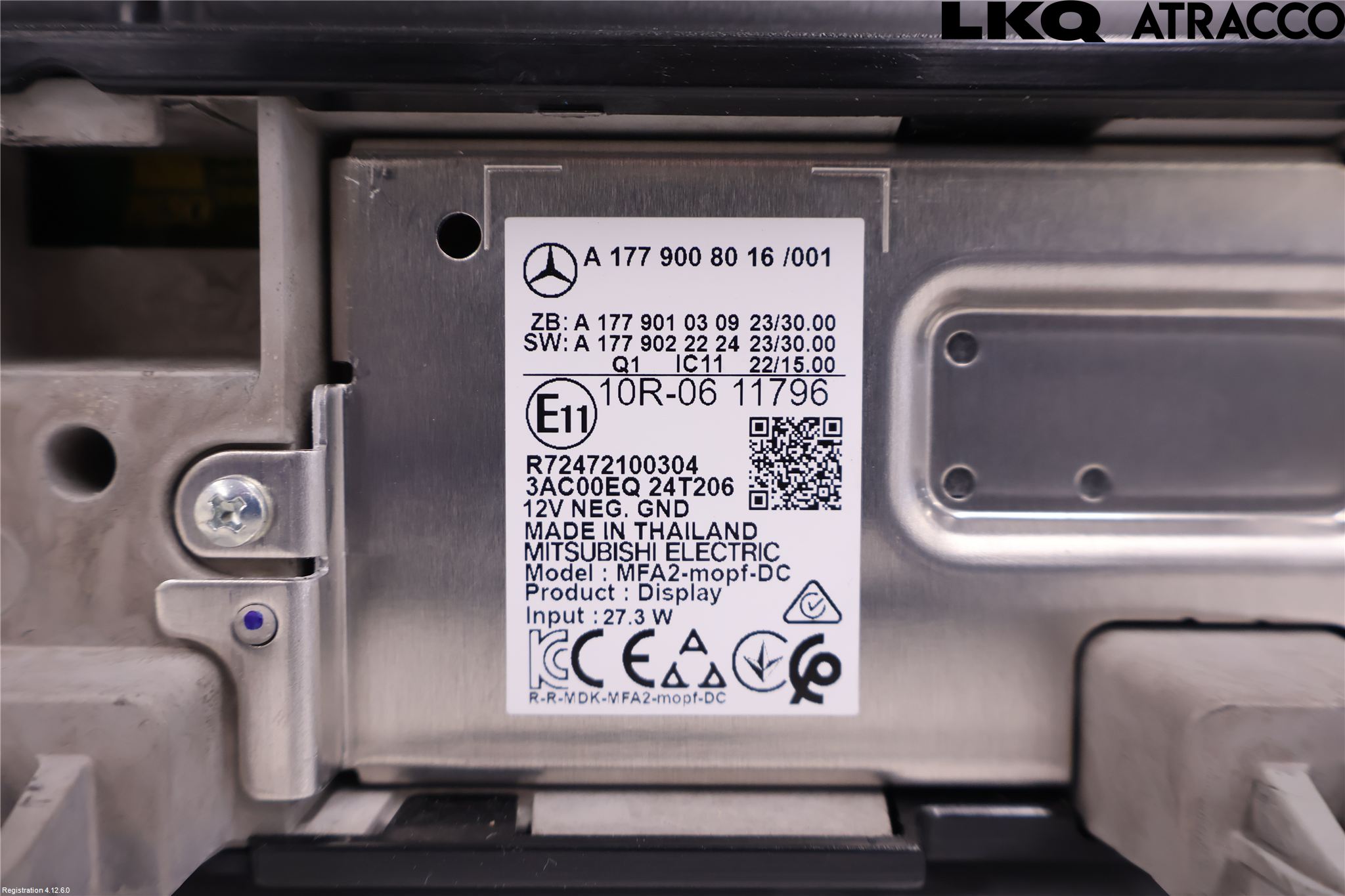 Mercedes-Benz MB EQB (X243) 22- Instr Kombinert