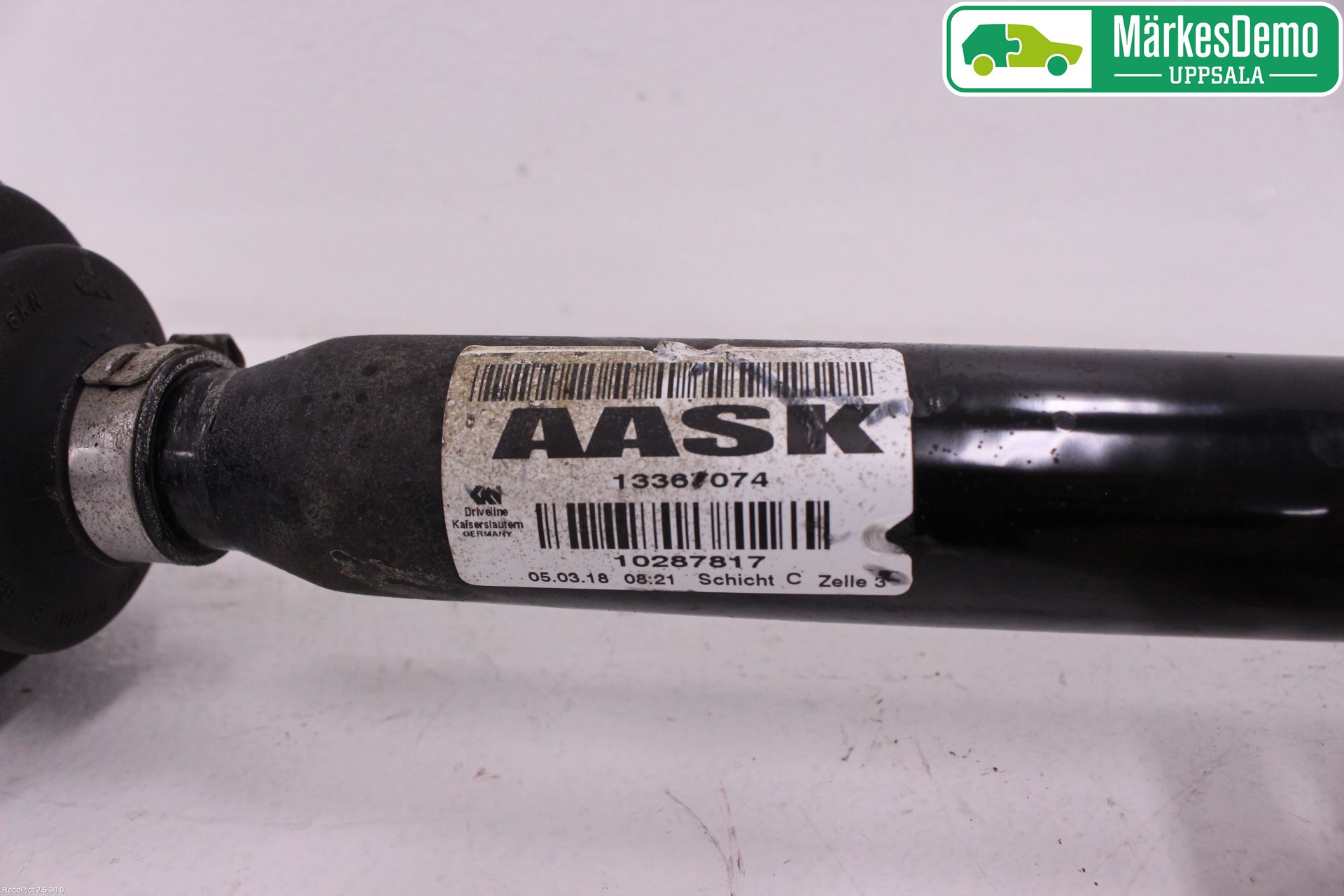 Opel ASTRA K 16-22 Drivaksel Foran Kompl Høyre