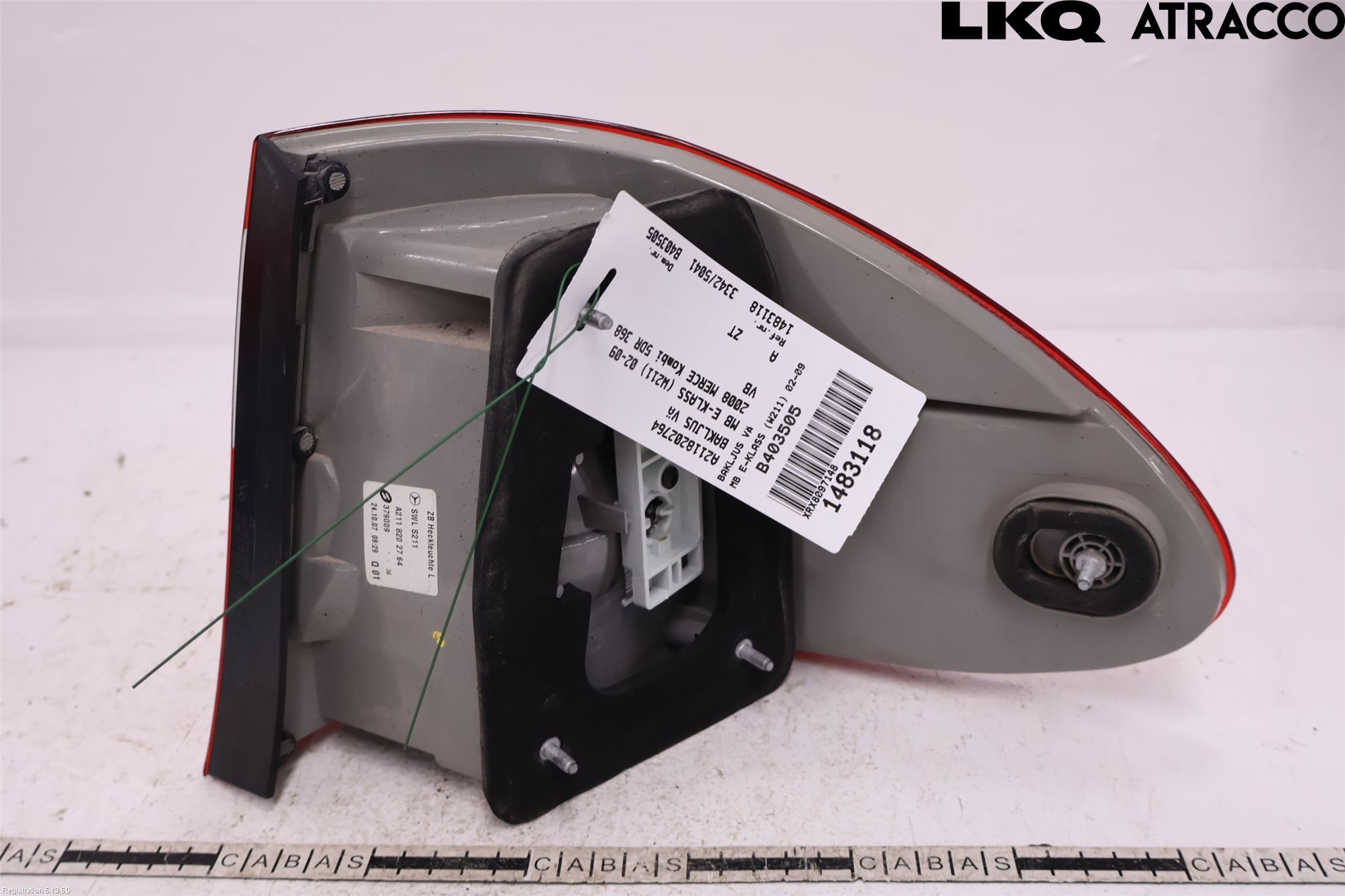 Mercedes-Benz MB E-KLASS (W211) 02-09 Baklykt Venstre