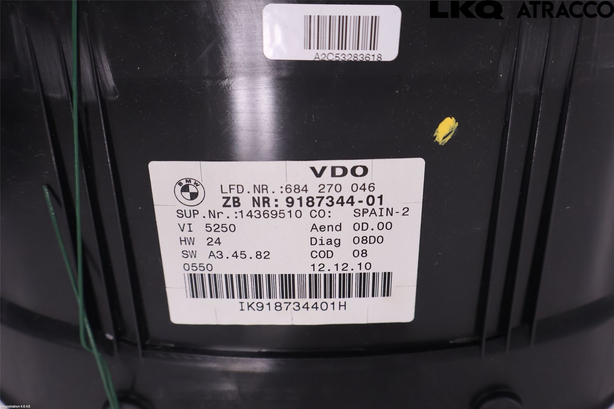 BMW 3 E90/91 SED/TOU 05-12 Instr Speedometer