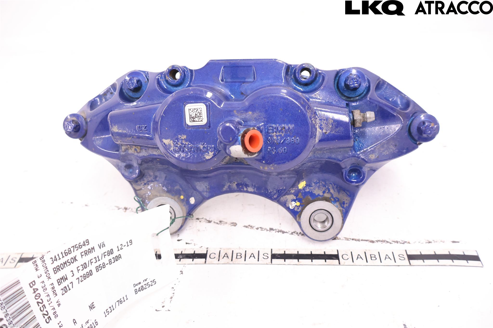 BMW 3 F30/F31/F80 12-19 Bremsecaliper Foran Venstre