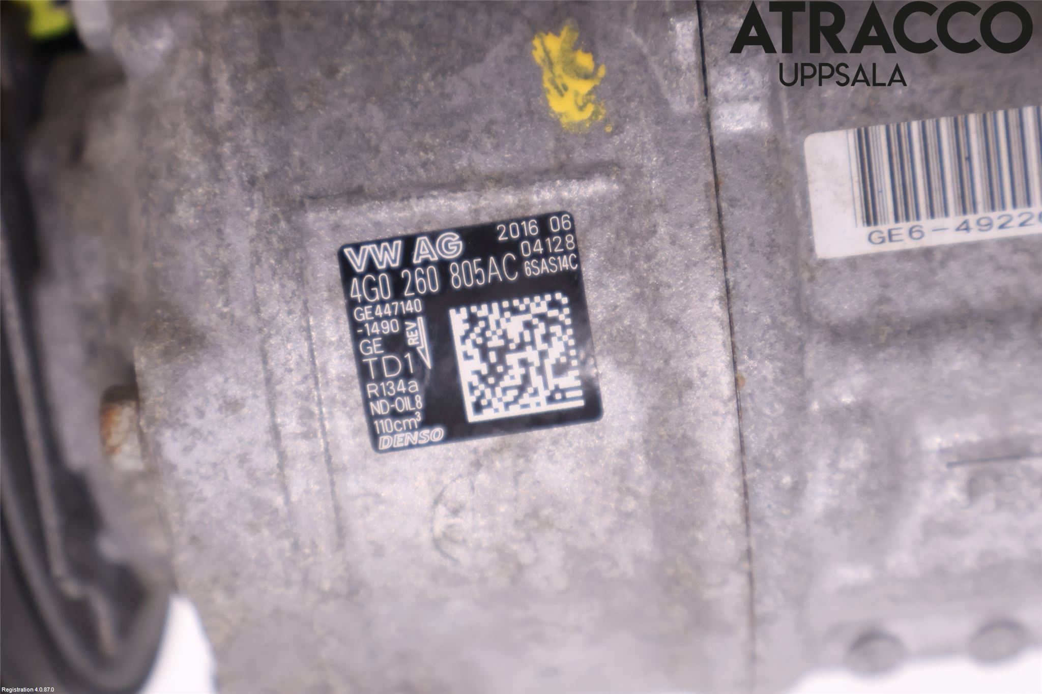 Audi A6/S6 4G 11-18 Varme Ac Kompressor