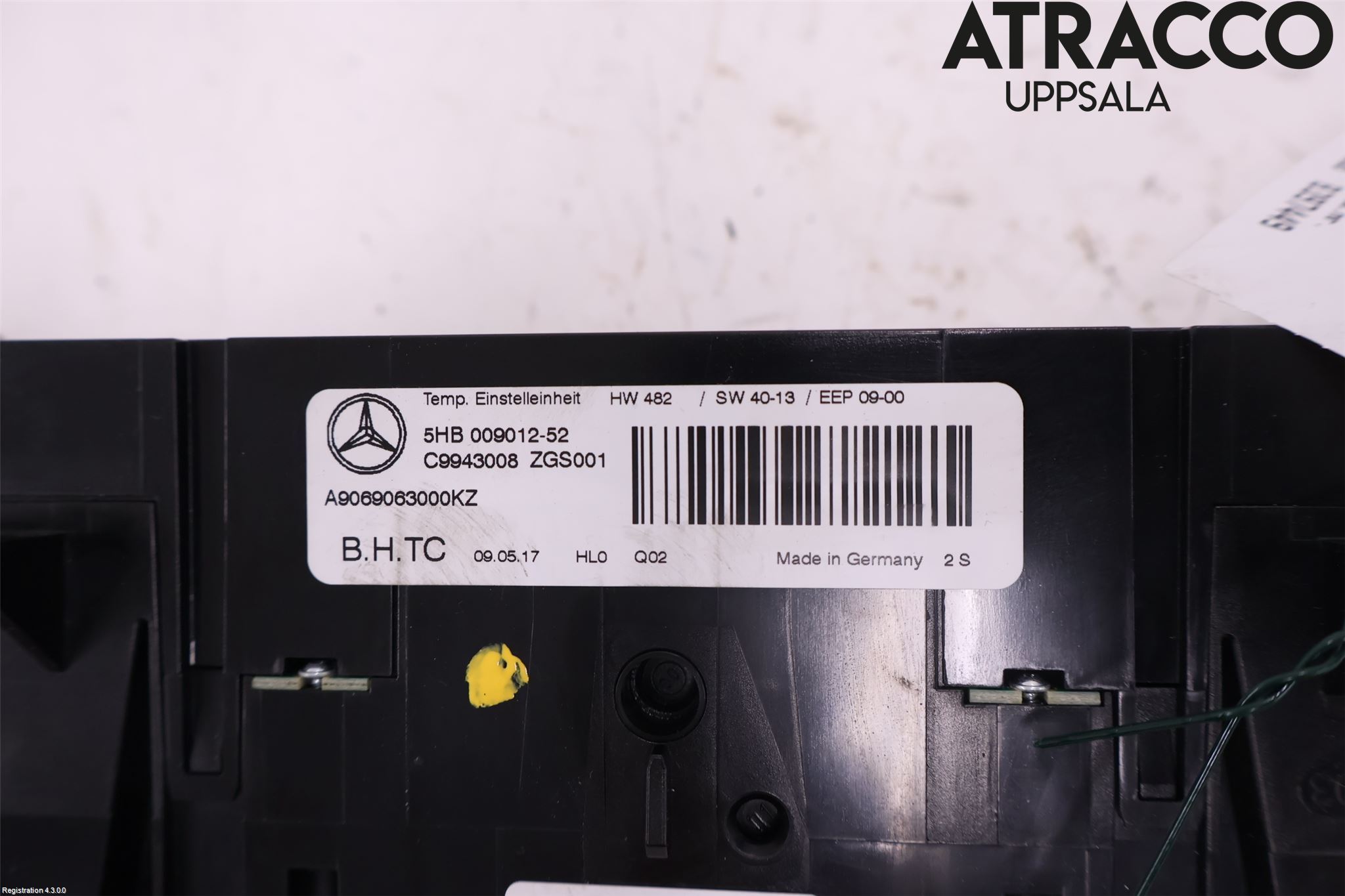 Mercedes-Benz MB SPRINTER (W906) 06-18 Varme Ac Betjening-Display