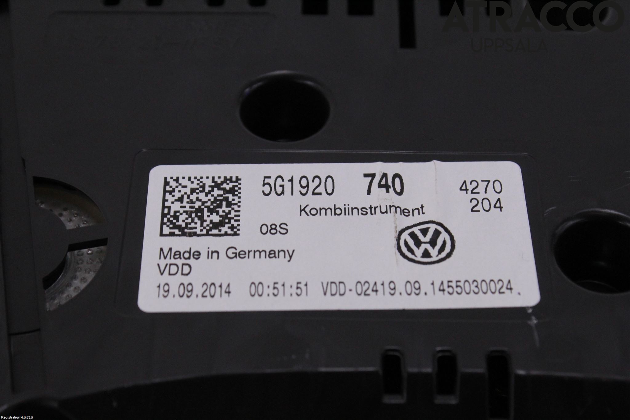 Volkswagen VW GOLF / E-GOLF VII 13-20 Instr Kombinert