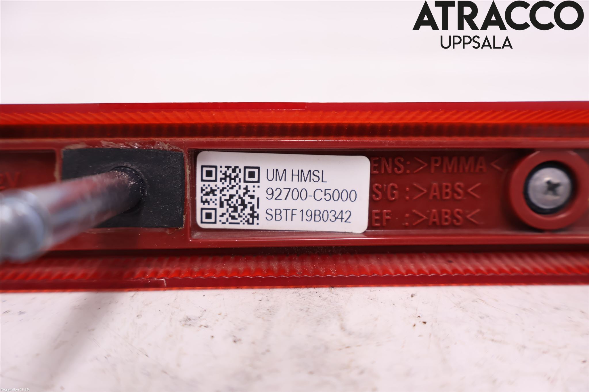 Kia SORENTO 15-20 Bremselys Bakrute