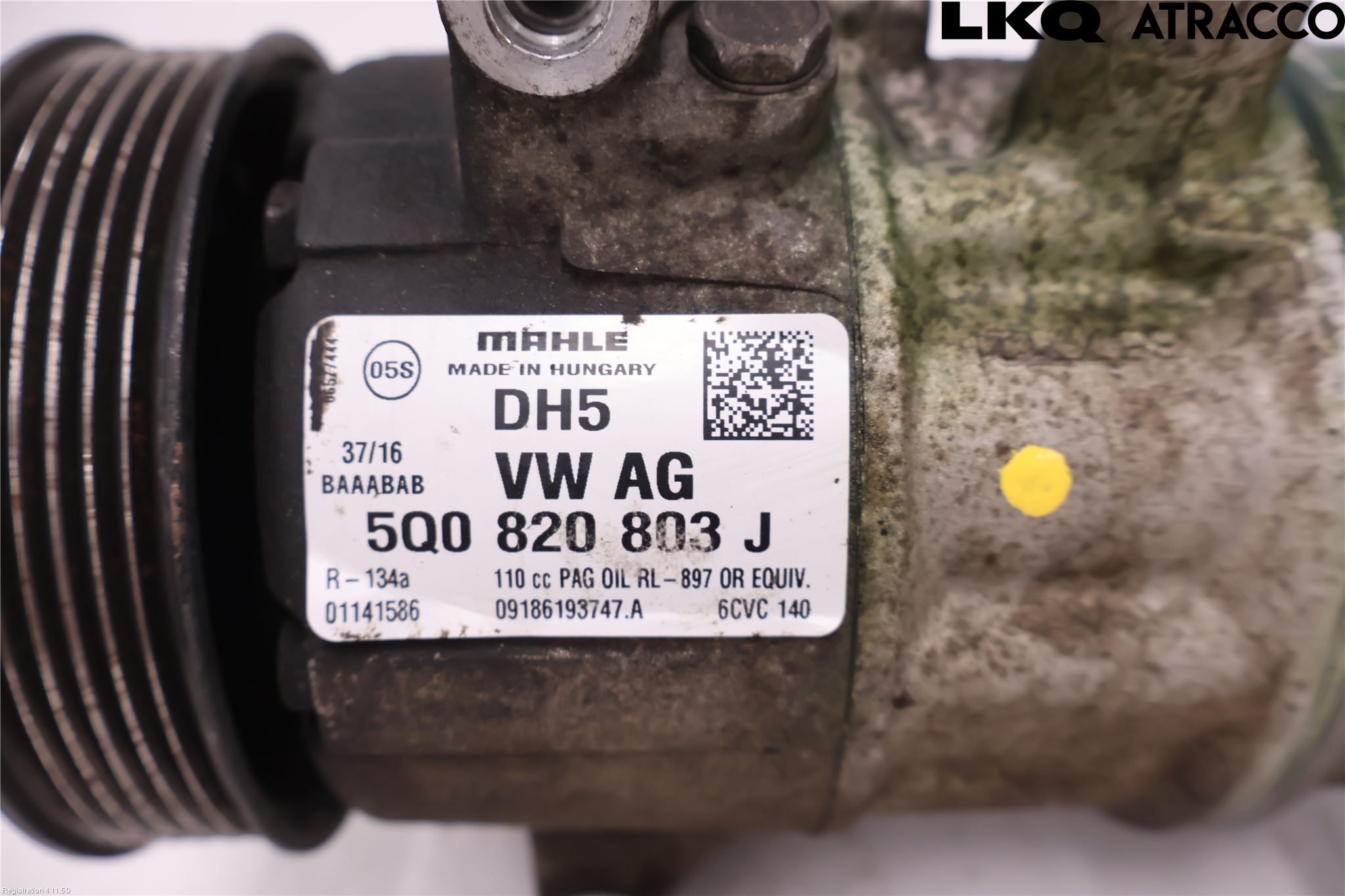 Volkswagen VW CADDY 16-20 Varme Ac Kompressor