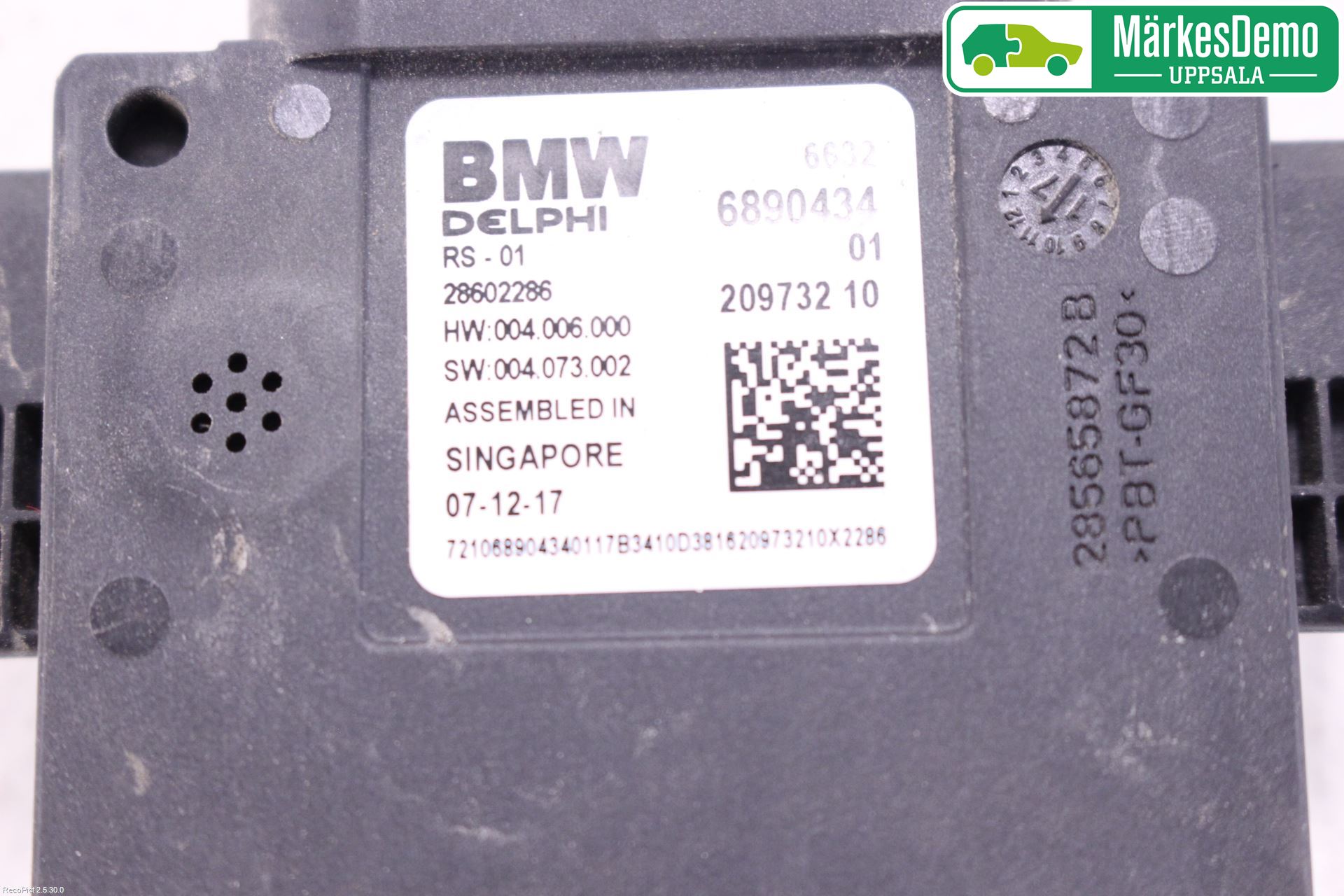 BMW 5 G30/G31/F90 17-23 Sensor Kollisjonsbeskyttelse