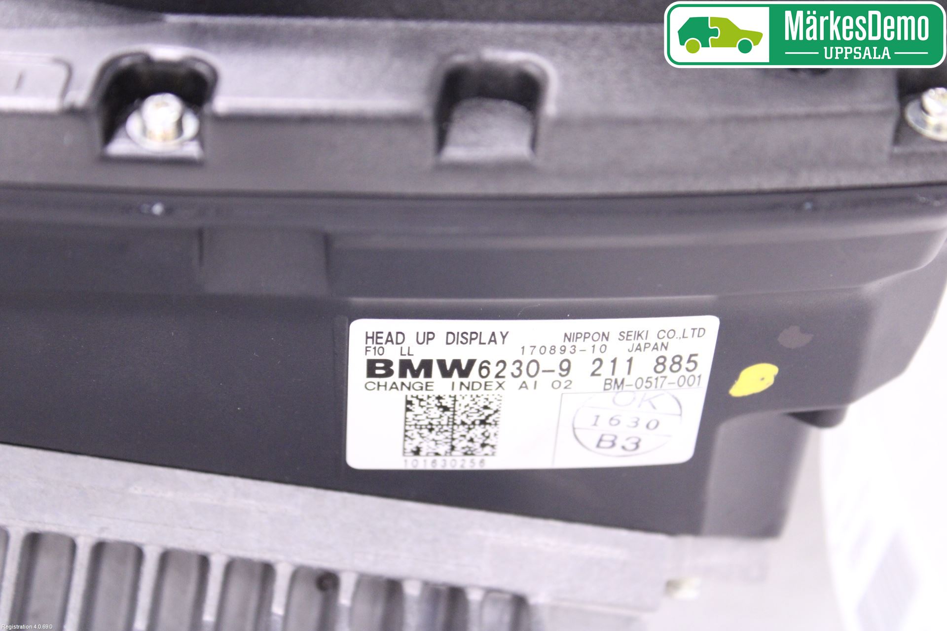 BMW 5 F10/F11/F18 09-17 Instr Skjerm Dvd-Gps-Ac-Tlf