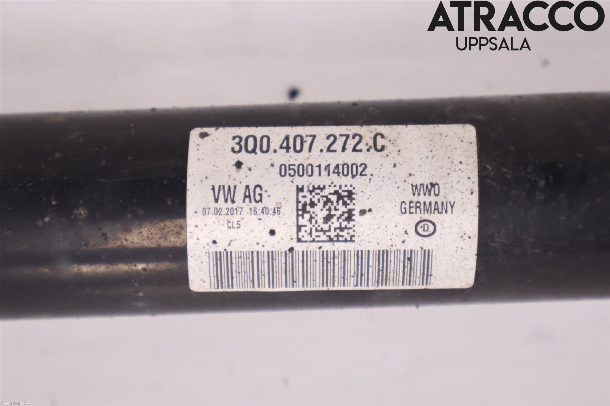 Volkswagen VW PASSAT 15-19 Drivaksel Foran Kompl Høyre