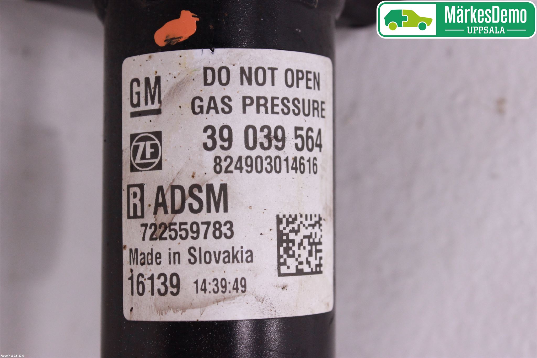 Opel ASTRA K 16-22 Fjærbein Foran Høyre