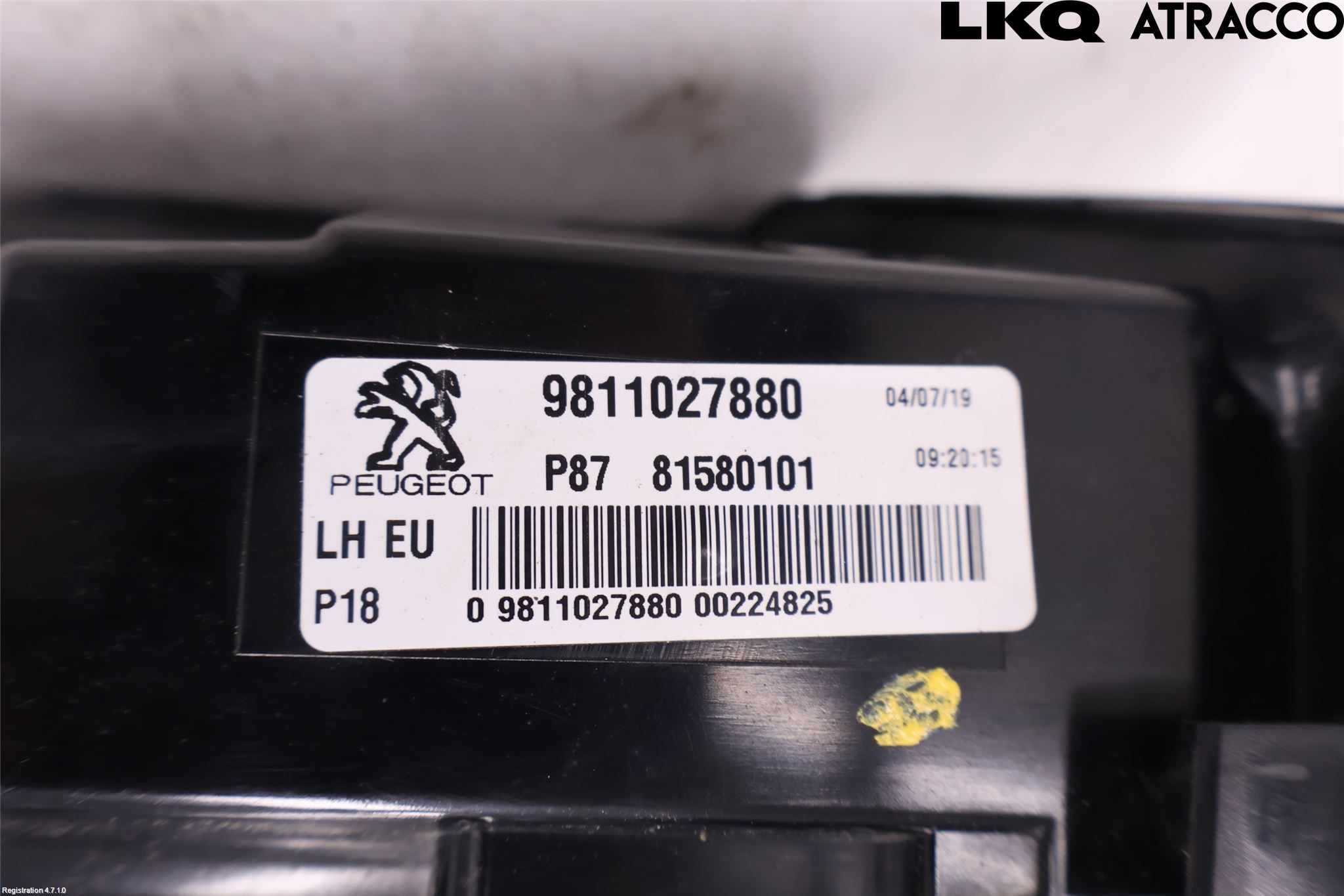 Peugeot 5008 17-24 Baklykt Venstre  På Luke(Indre