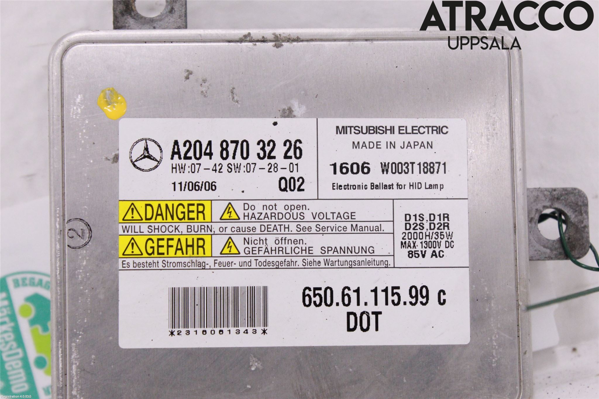 Mercedes-Benz MB GLK-KLASS (X204) 08-16 Styreenhet Xenon