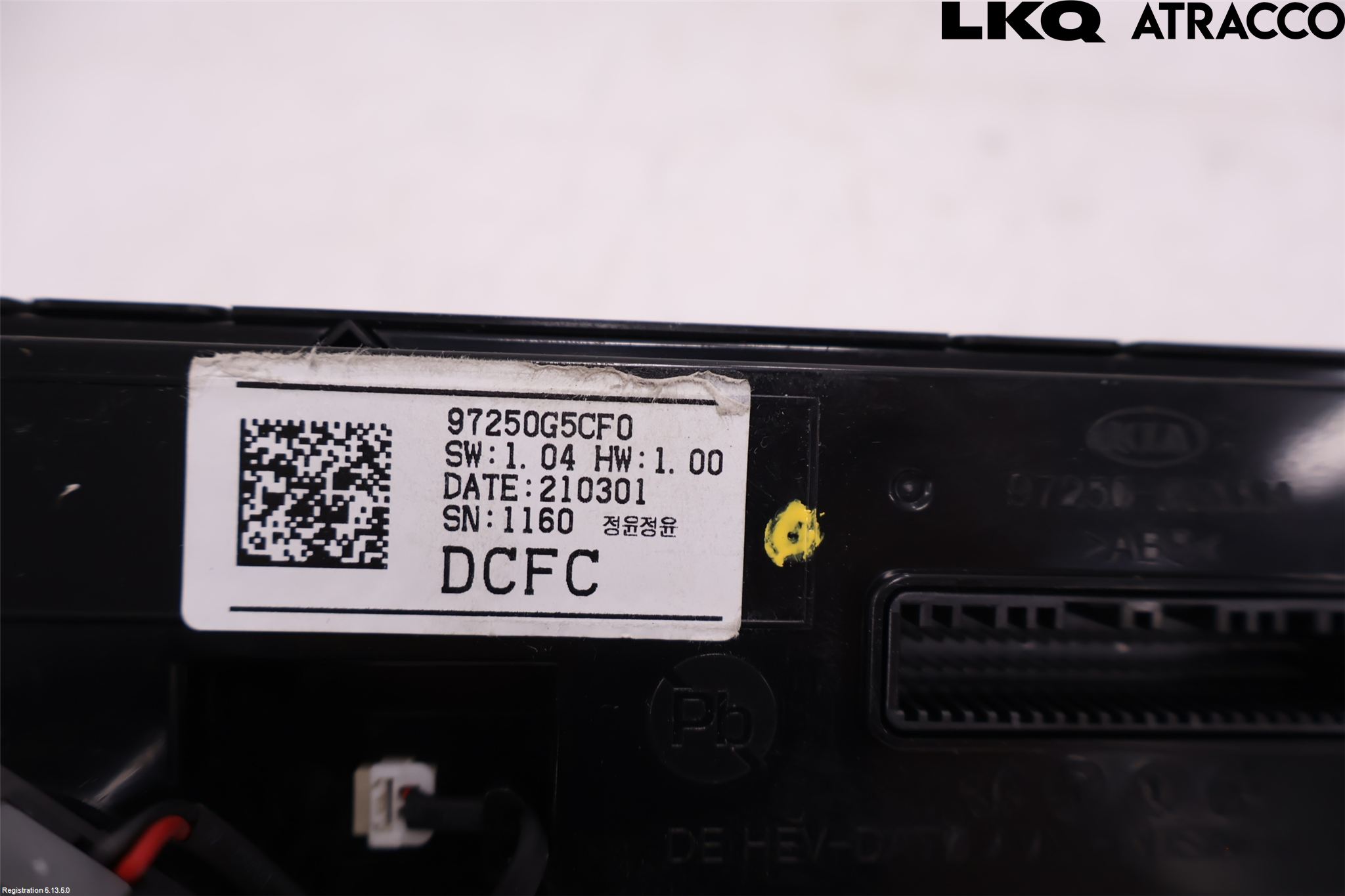 Kia NIRO (DE) 17-22 Varme Ac Betjening-Display