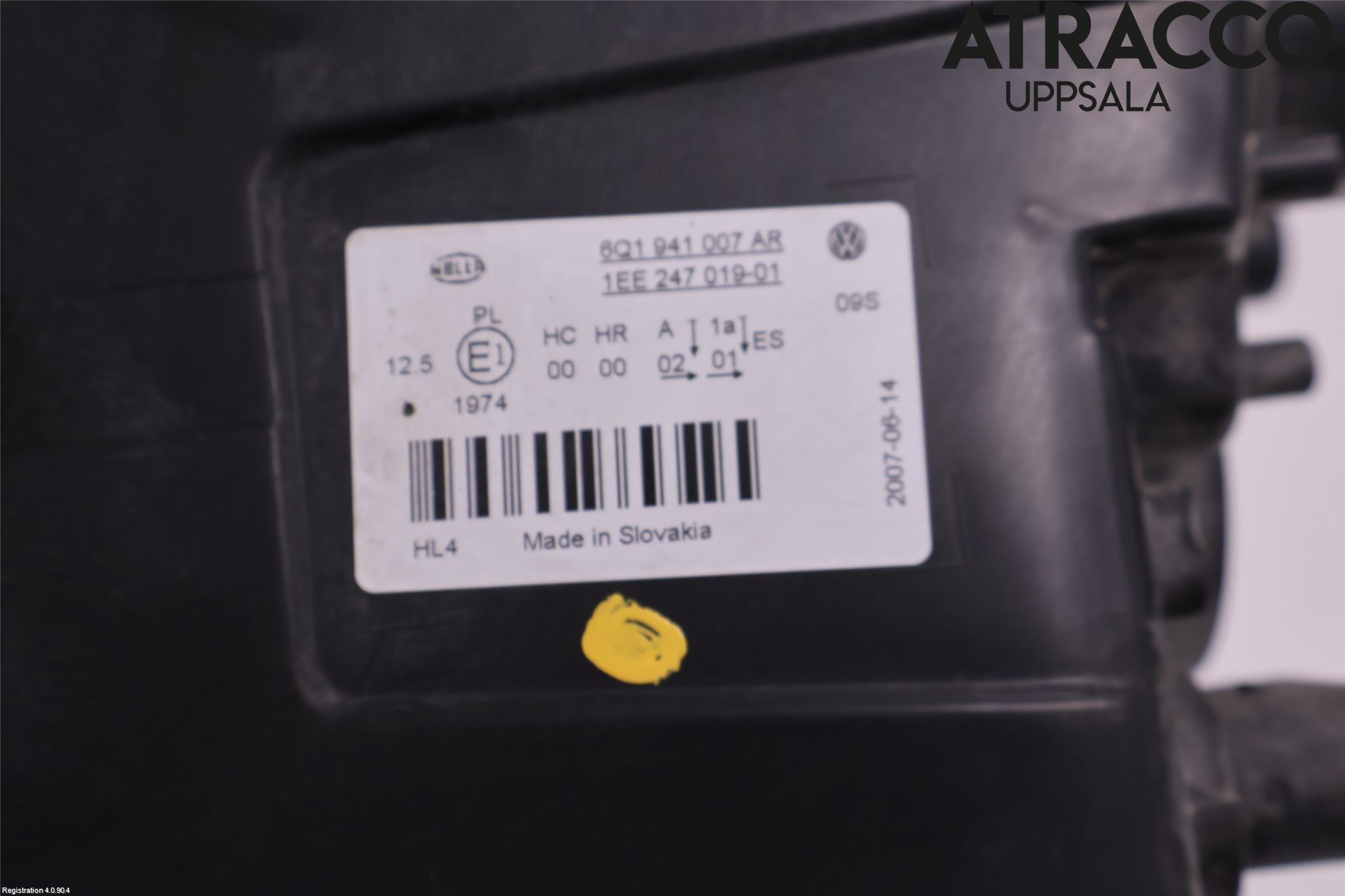 Volkswagen VW POLO 05-09 Frontlykt Venstre