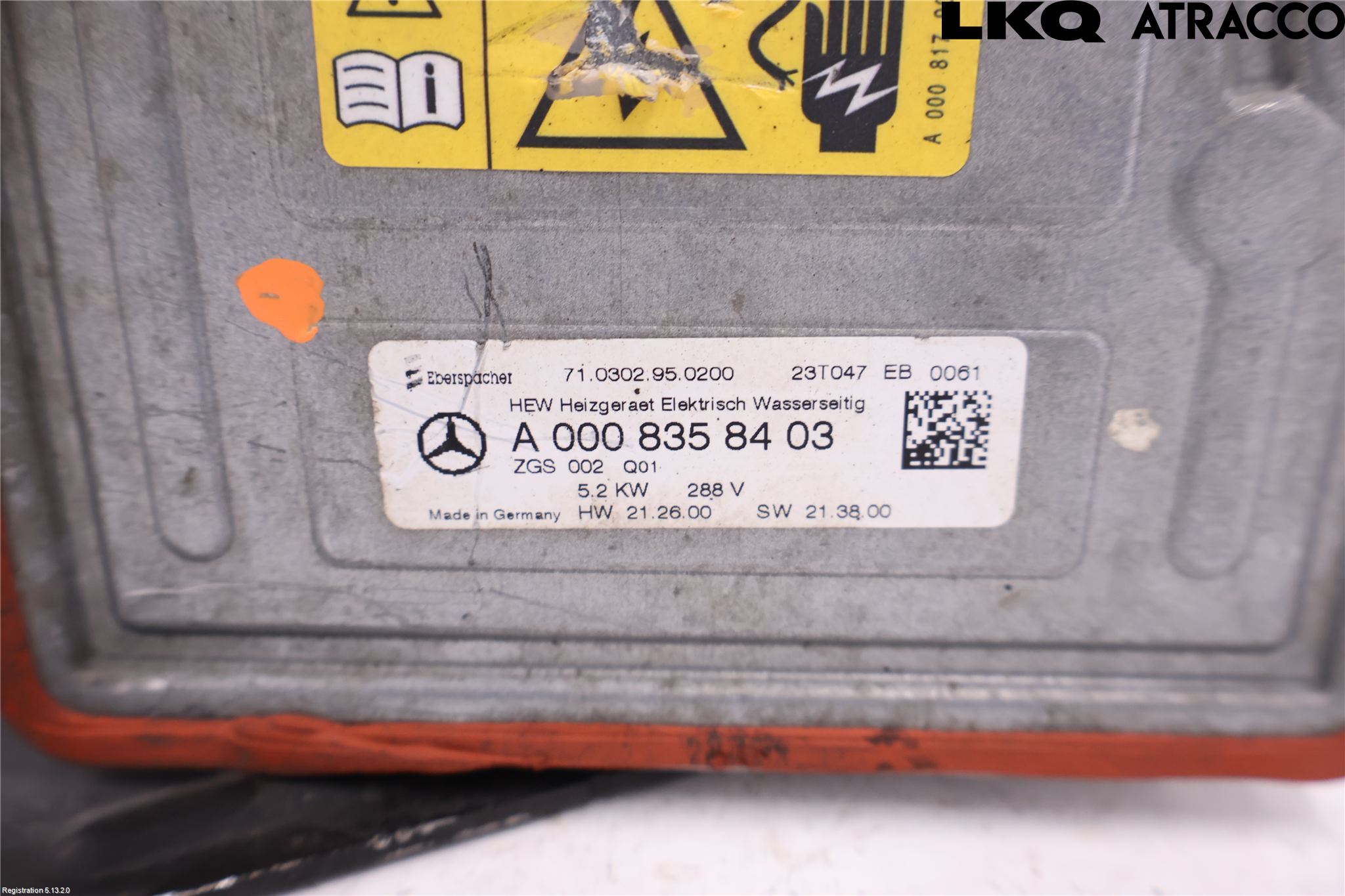 Mercedes-Benz MB EQA (H243) 21- Varmekammer - Veksler