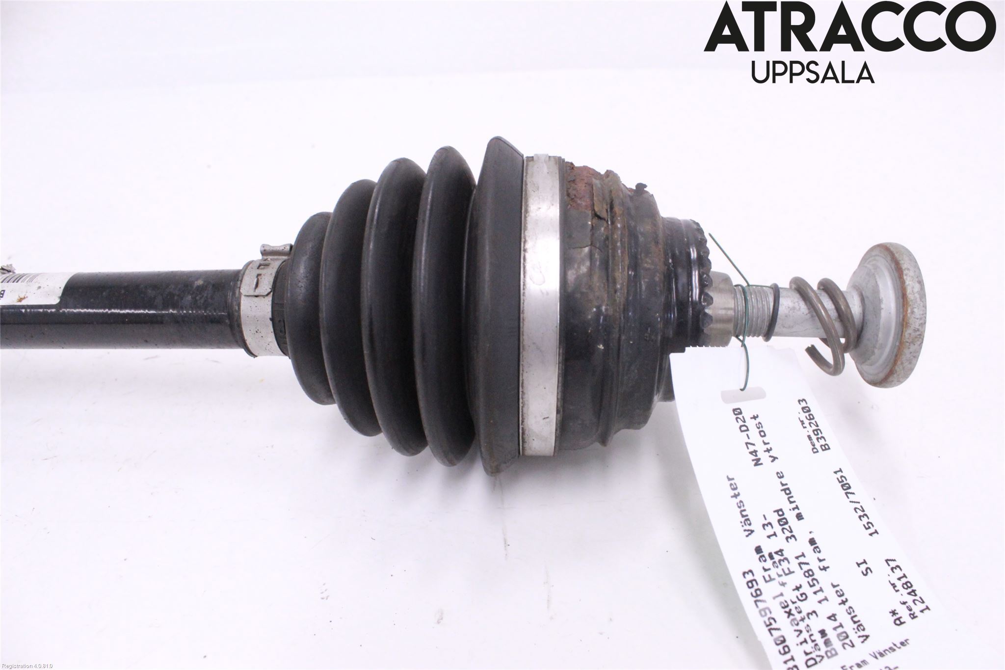 BMW 3 GT F34 13-19 Drivaksel Foran Kompl Venstre