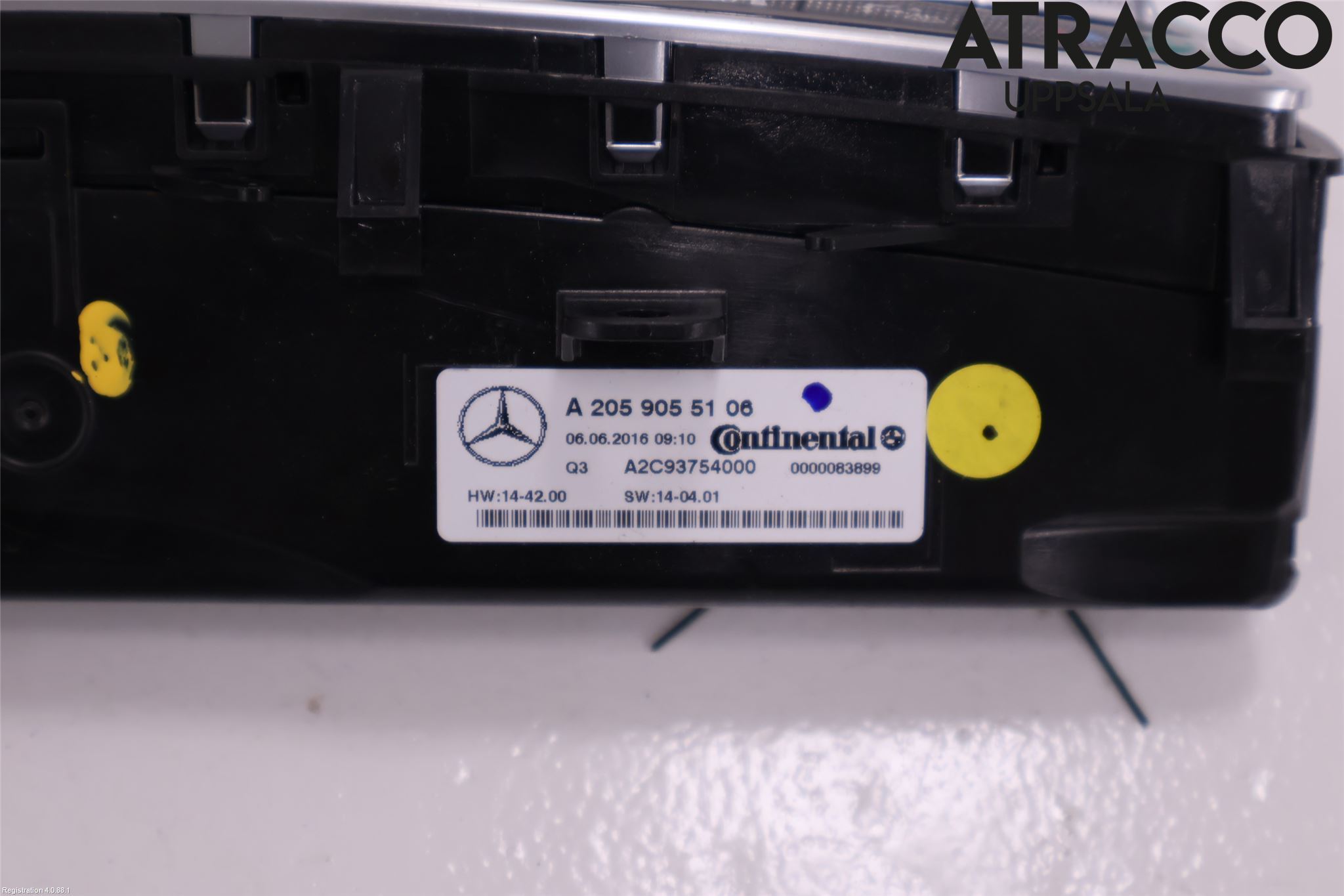 Mercedes-Benz MB GLC-KLASS (X253/C253) 15-22 Varme Ac Betjening-Display