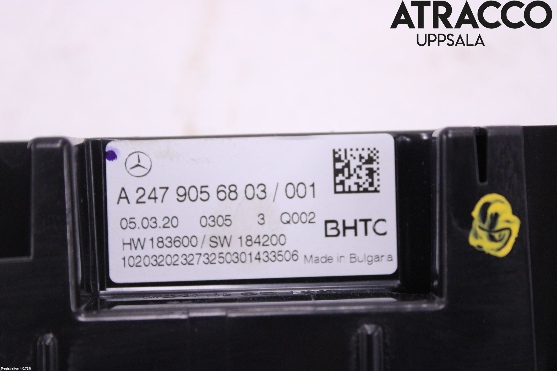 Mercedes-Benz MB CLA-KLASS (C118/X118) 19- Varme Ac Betjening-Display