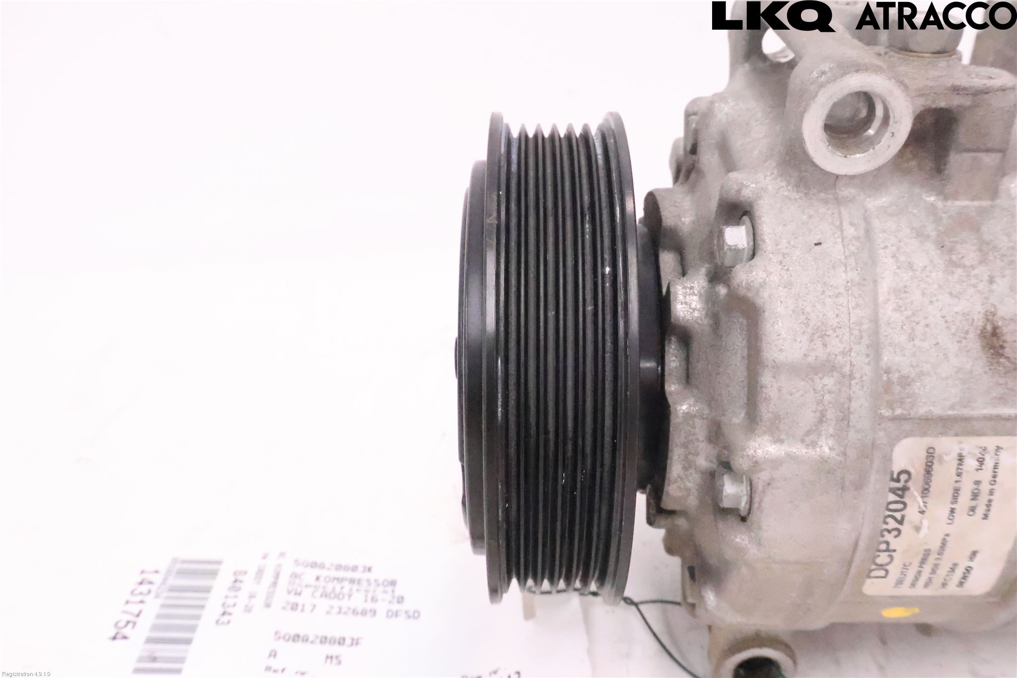 Volkswagen VW CADDY 16-20 Varme Ac Kompressor