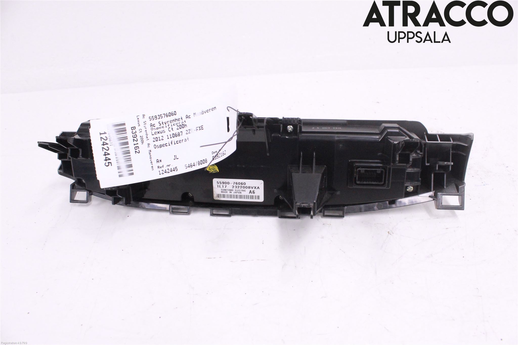 Lexus CT 200h Varme Ac Betjening-Display