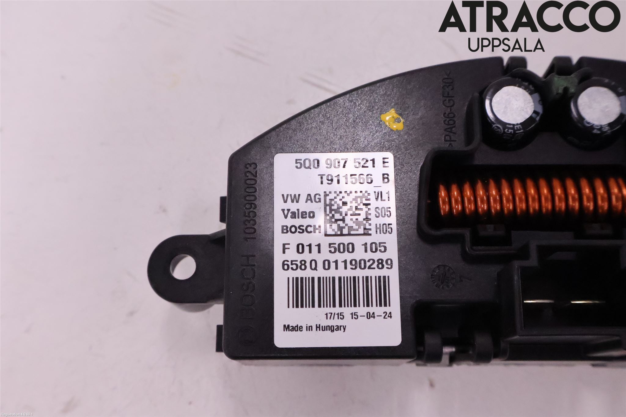 Volkswagen VW GOLF / E-GOLF VII 13-20 Varmeapparat Viftemotstand
