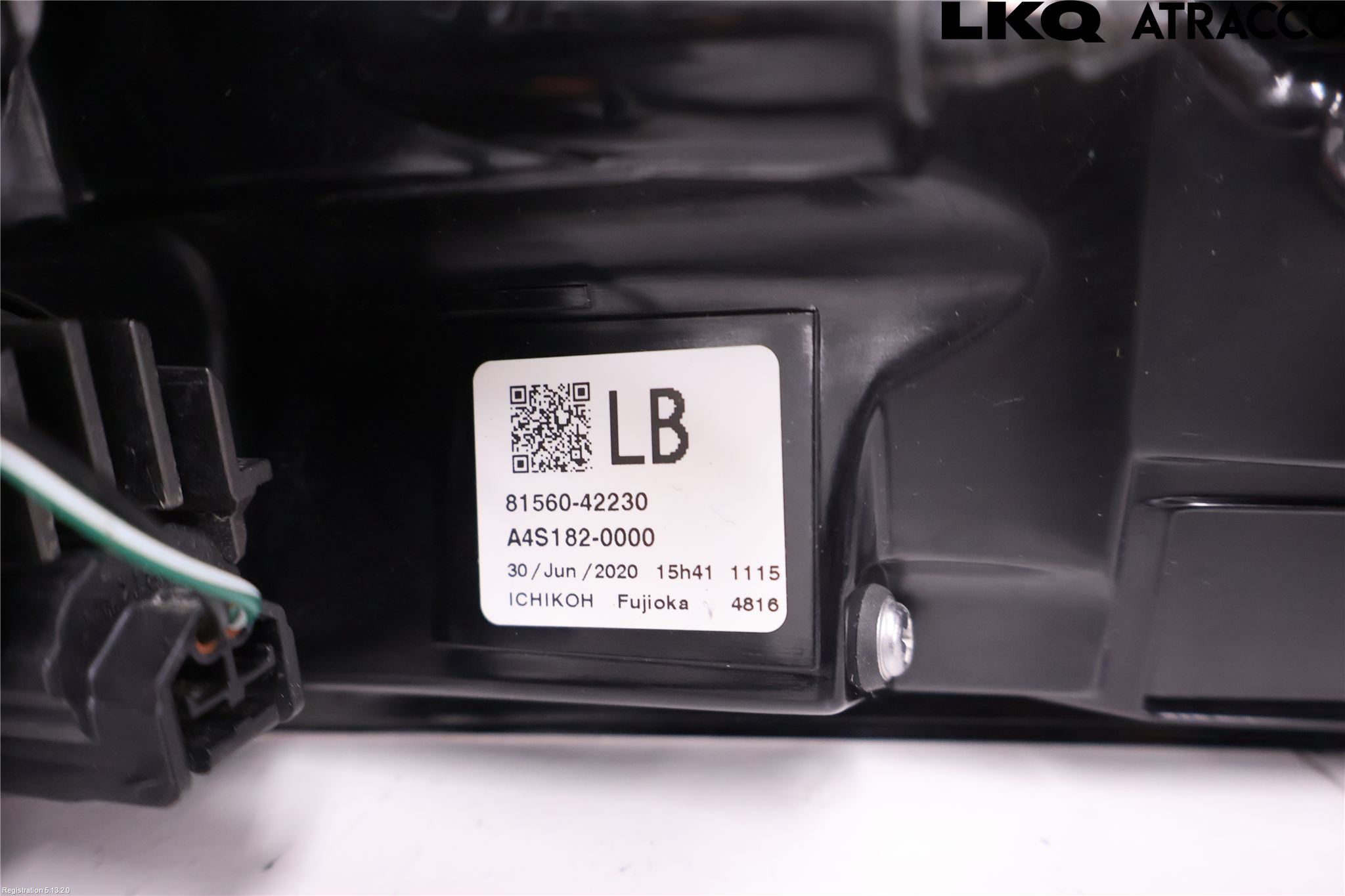 Toyota RAV4 19- Baklykt Venstre