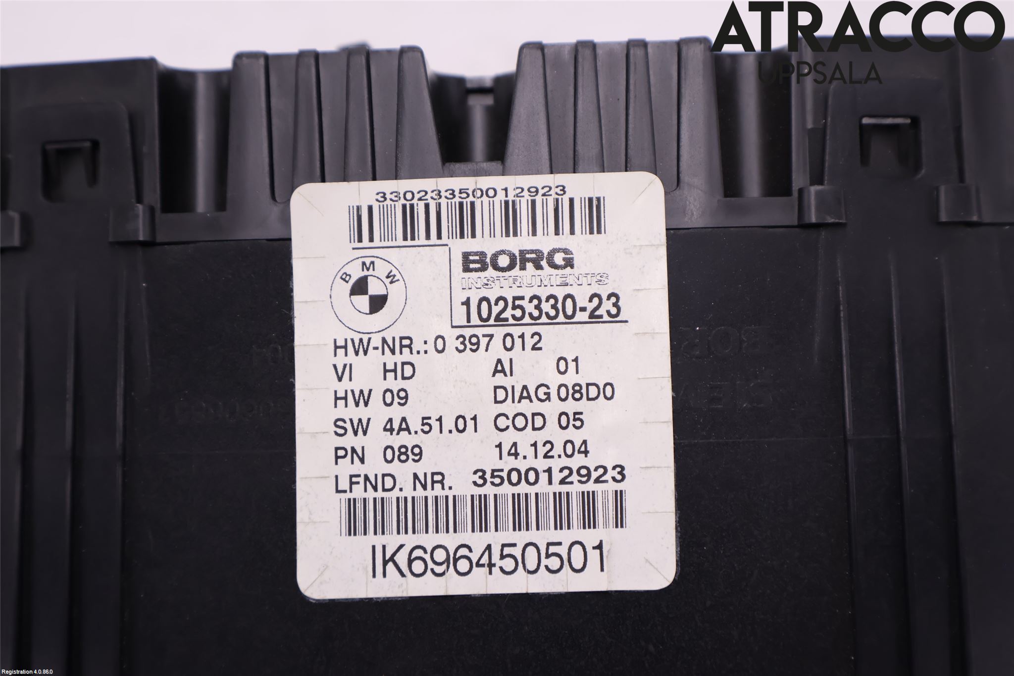 BMW 3 E90/91 SED/TOU 05-12 Instr Kombinert