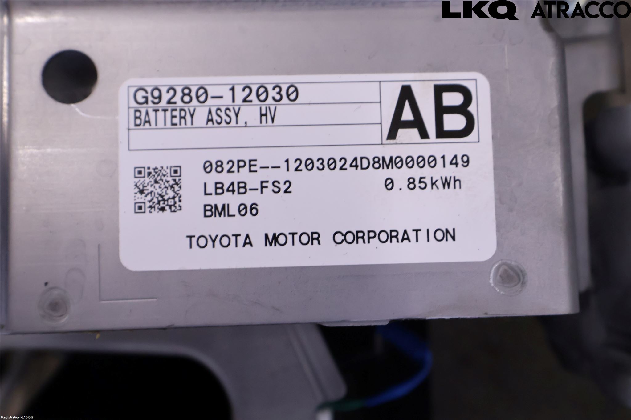 Toyota COROLLA 19- Hybrid Batteri