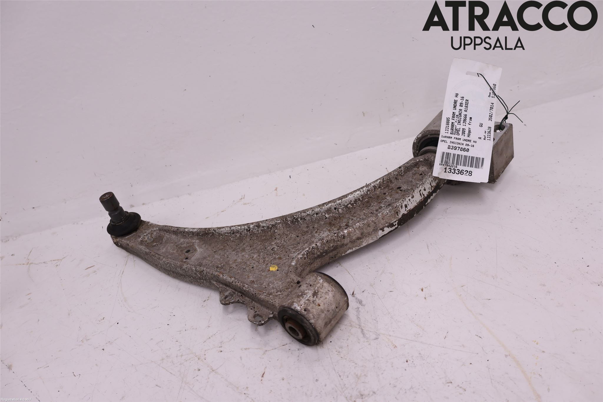 Opel INSIGNIA 09-16 Bærearm Foran Høyre Nedre