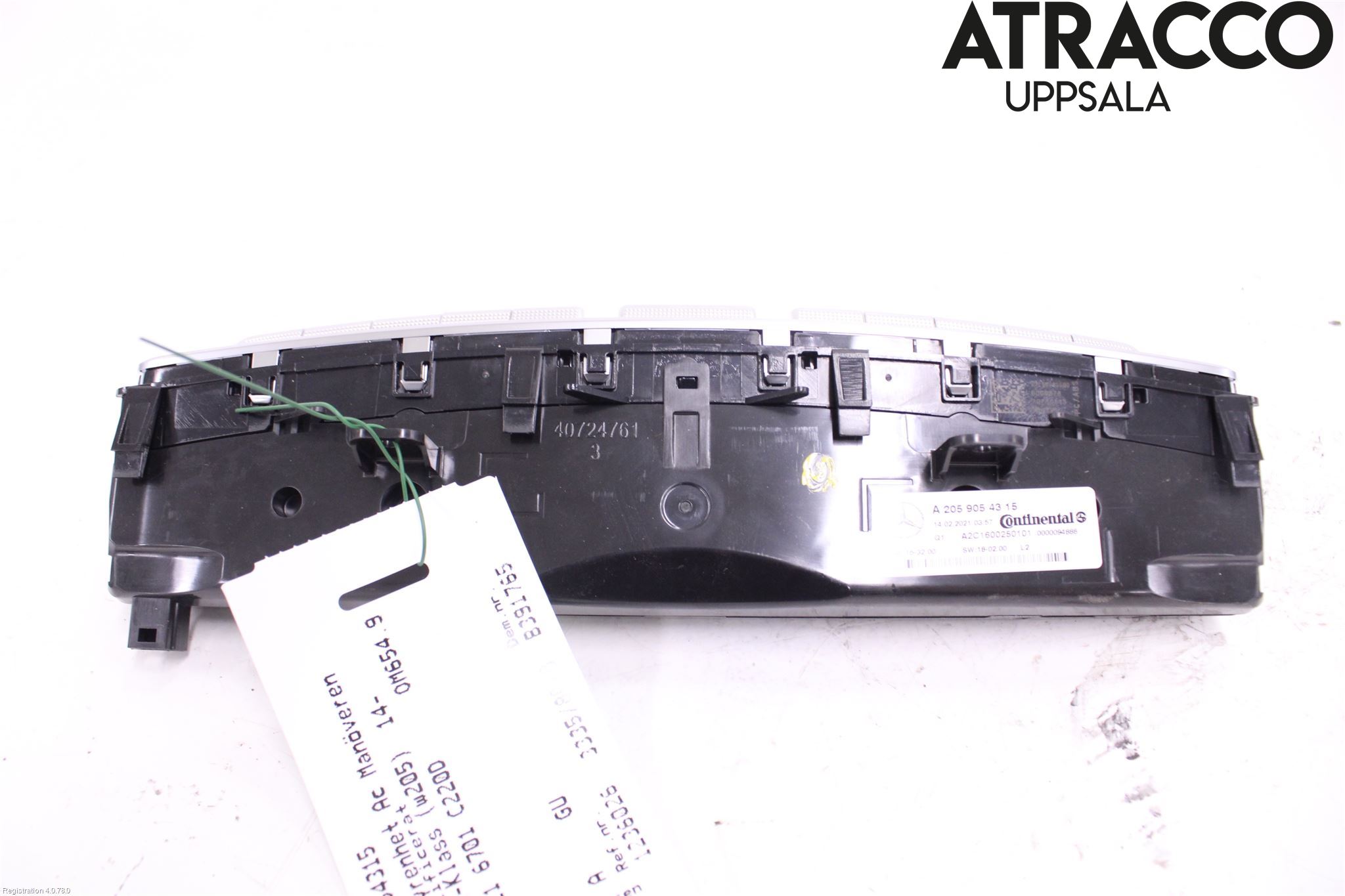 Mercedes-Benz MB C-KLASS (W205) 14-21 Varme Ac Betjening-Display