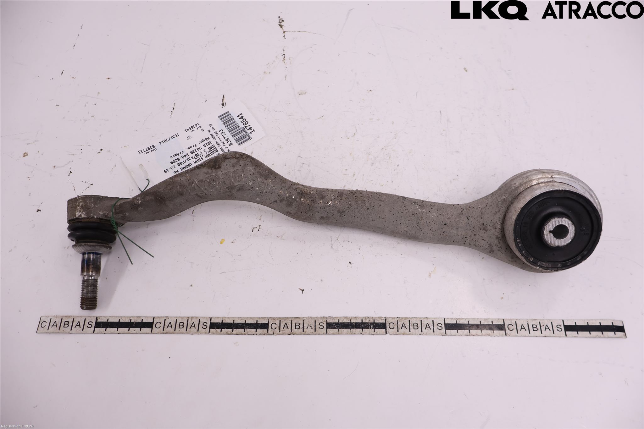 BMW 3 F30/F31/F80 12-19 Bærearm Foran Høyre Nedre
