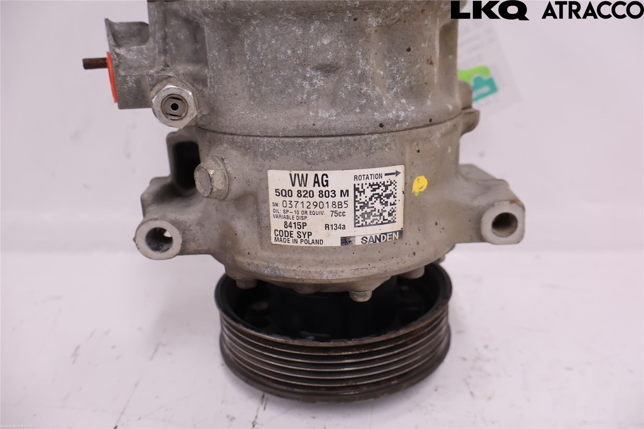 Volkswagen VW CADDY 16-20 Varme Ac Kompressor