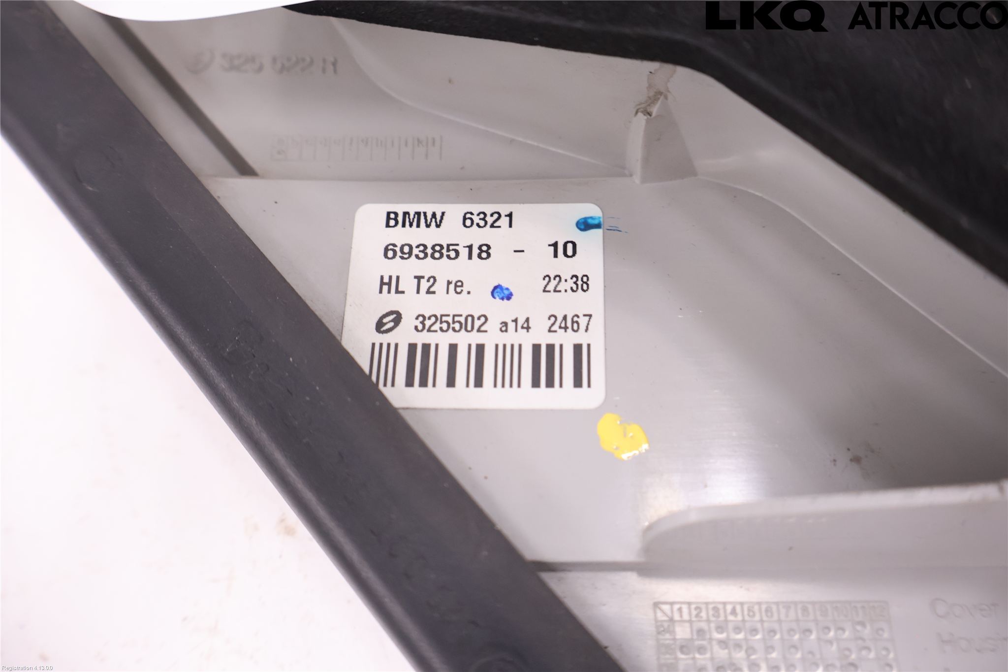 BMW 7 E65/66    00-08 Baklykt Høyre  På Luke(Indre)